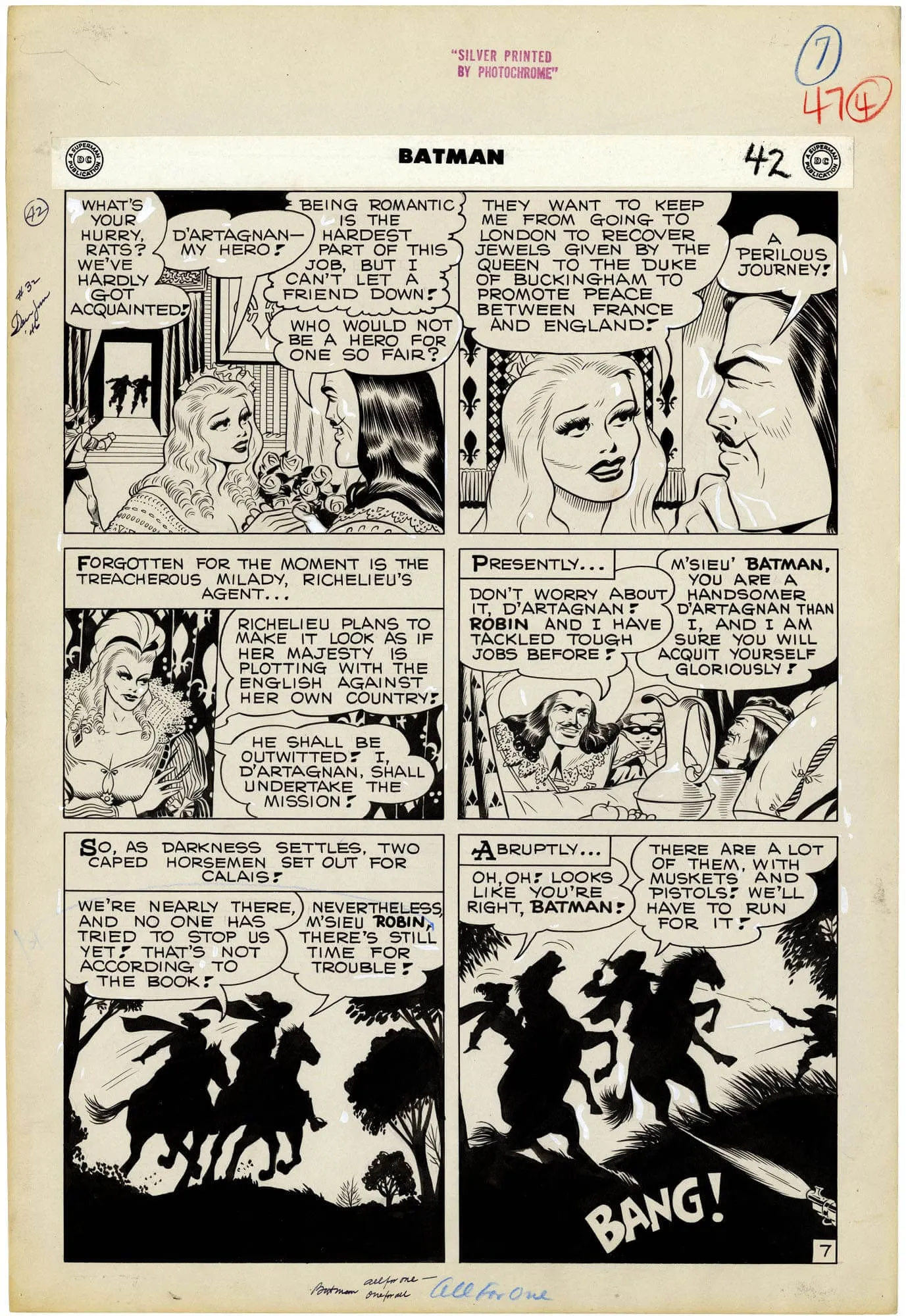 Batman #32 P7 (Large Art)(Rare) Comic Art