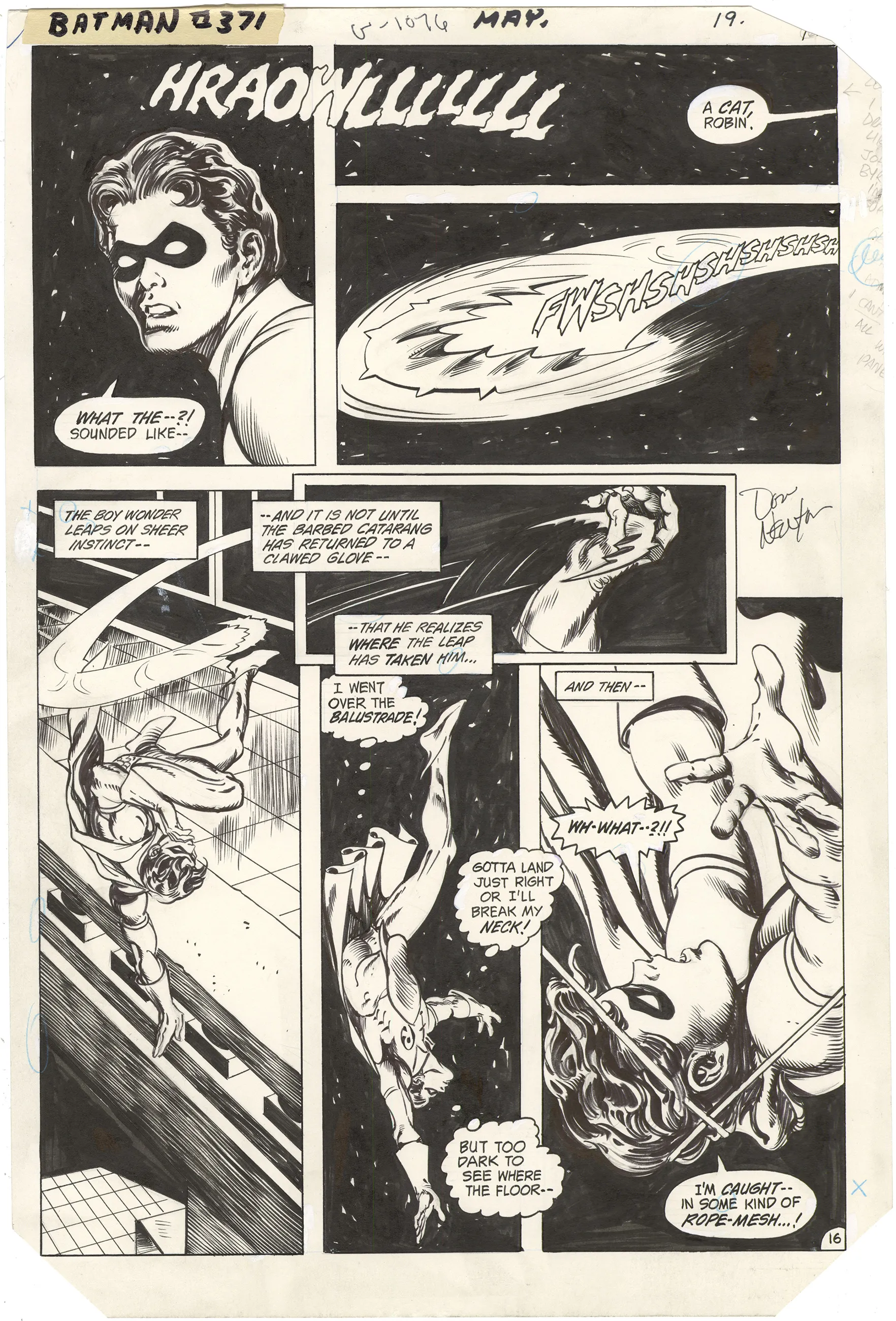 Batman #371 p16 (Signed)