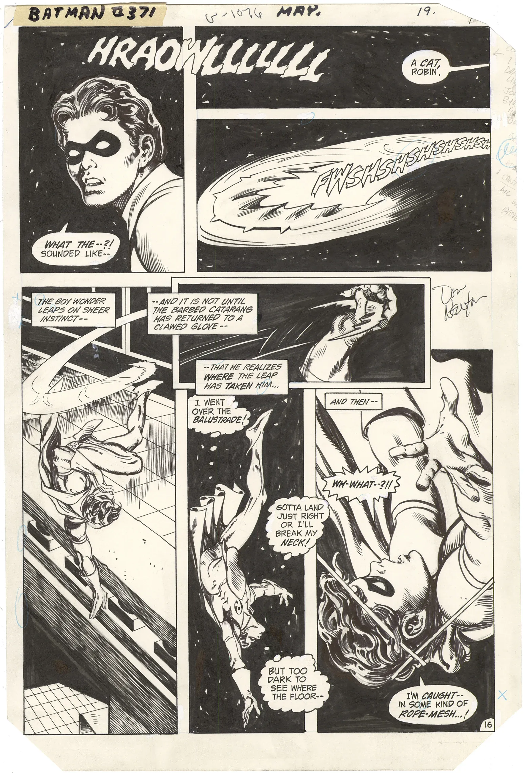 Batman #371 p16 (Signed)