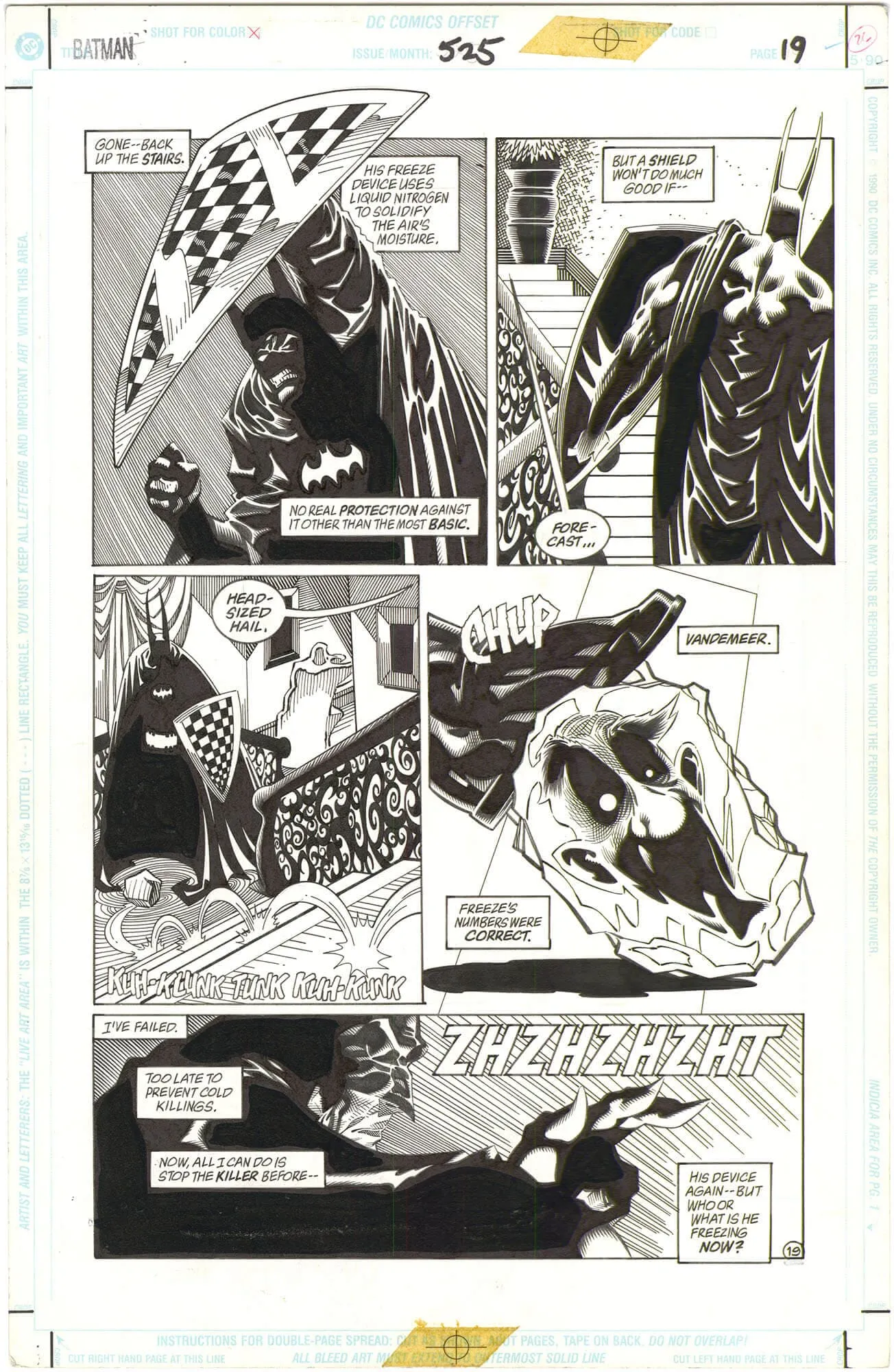 Batman #525 P19 Comic Art