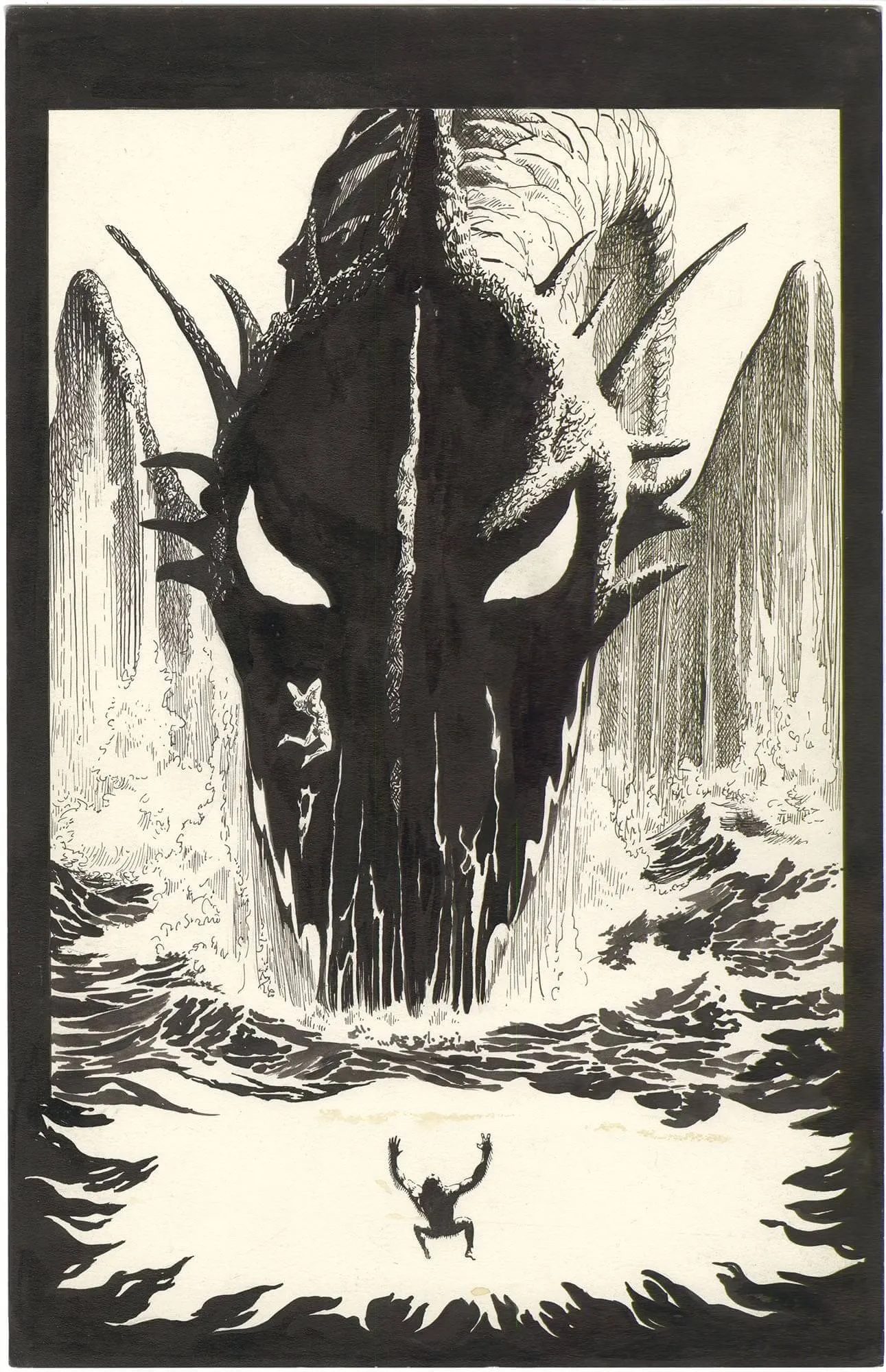 Black Dragon #1 P10 (Splash) Comic Art