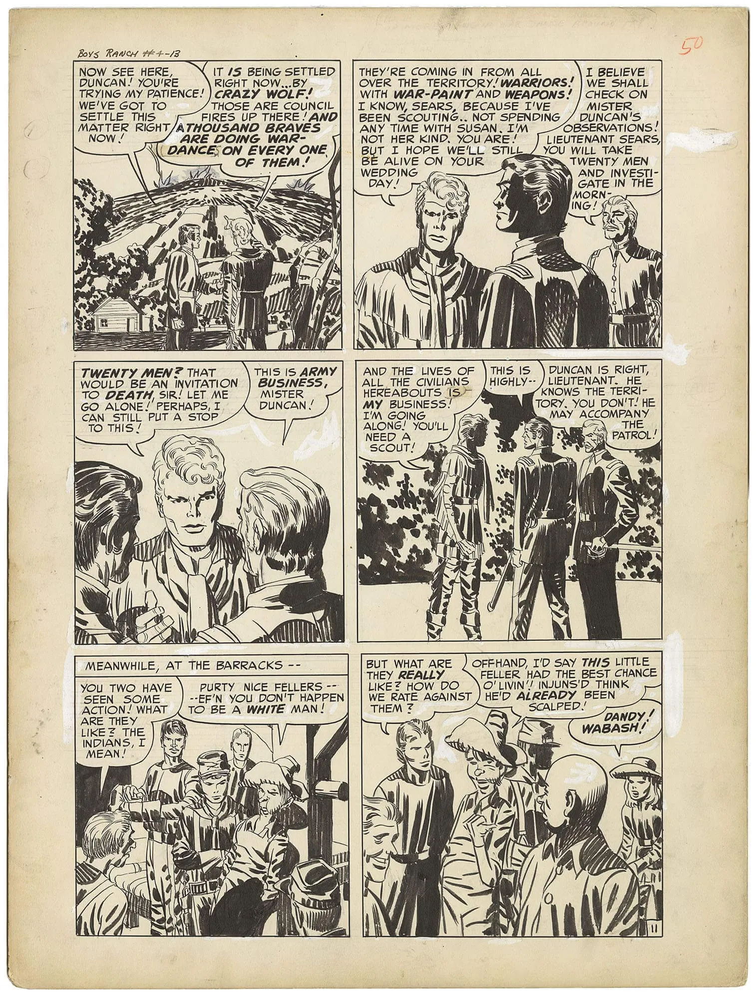 Boys Ranch #4 P11 (Large Art) Comic Art