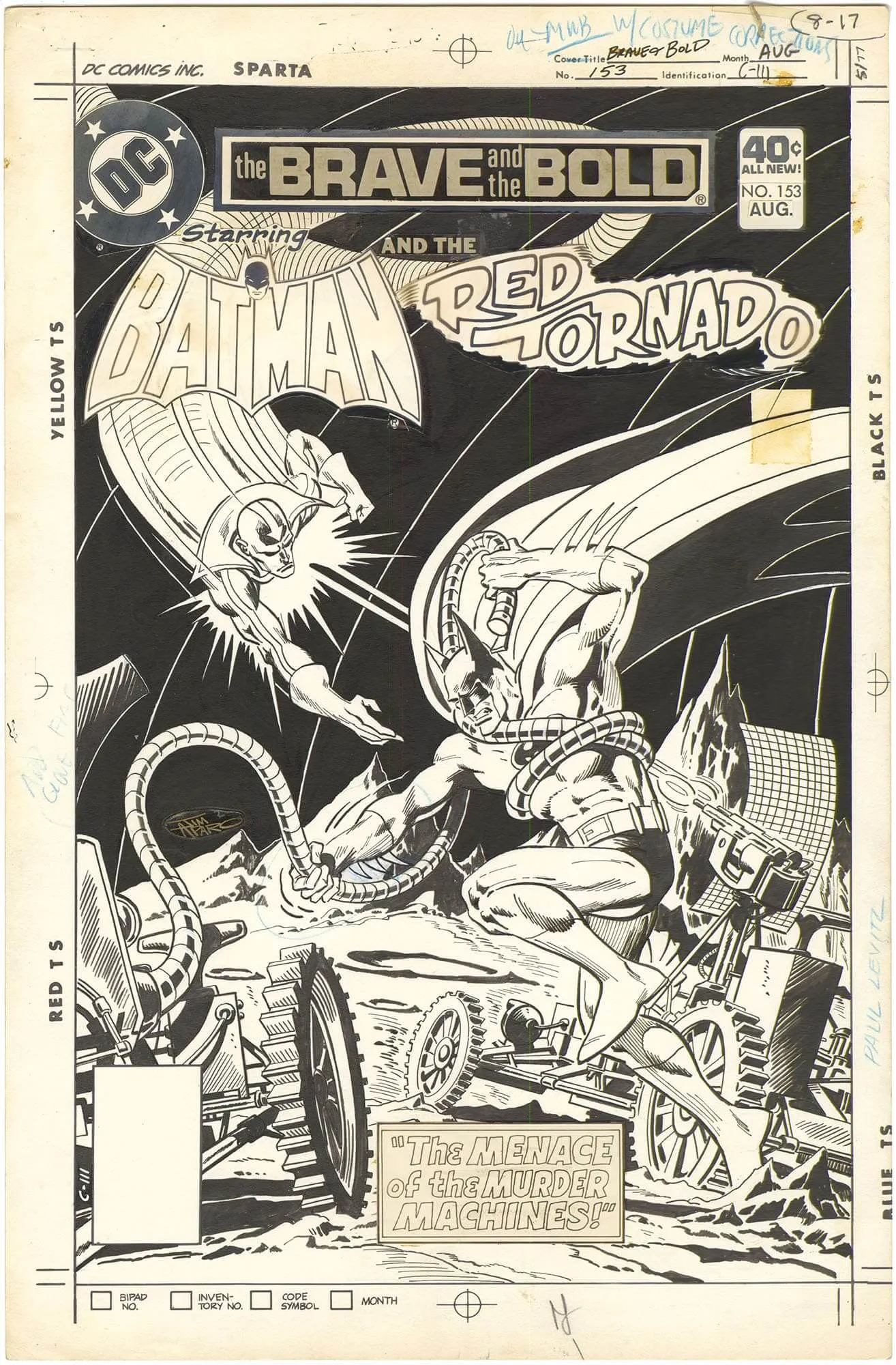 Brave And The Bold #153 Cover Comic Art