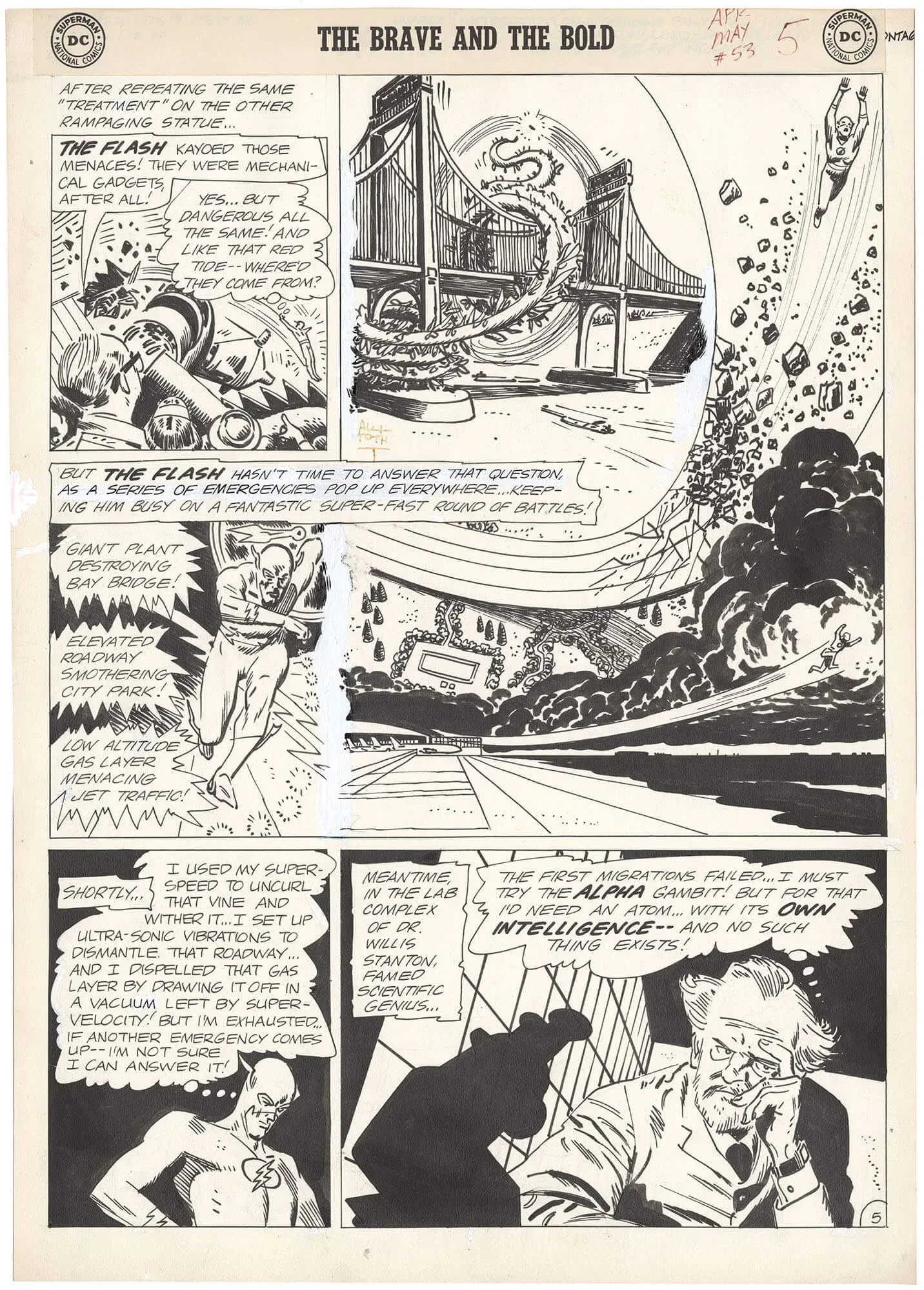 Brave and the Bold #53 p5 (Large Art) (Signed)