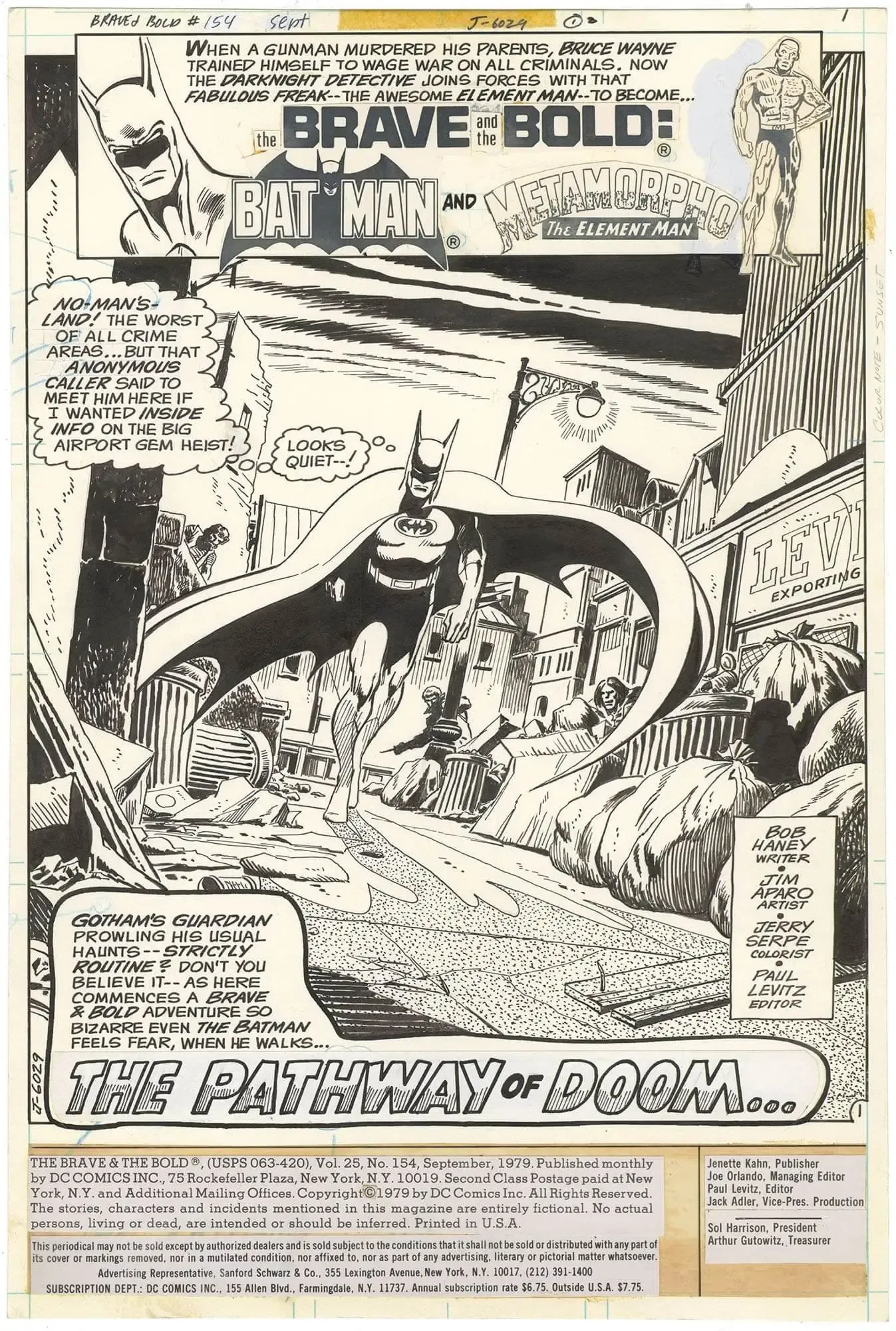 Brave and the Bold #154 p1 (Awesome Batman)