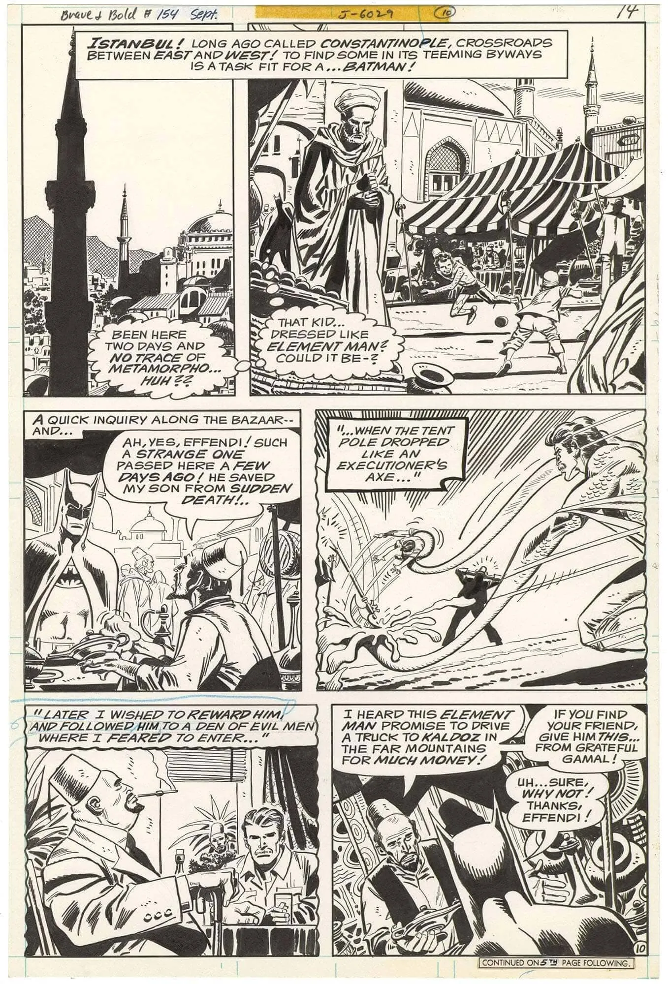 Brave And The Bold #154 P10 Comic Art