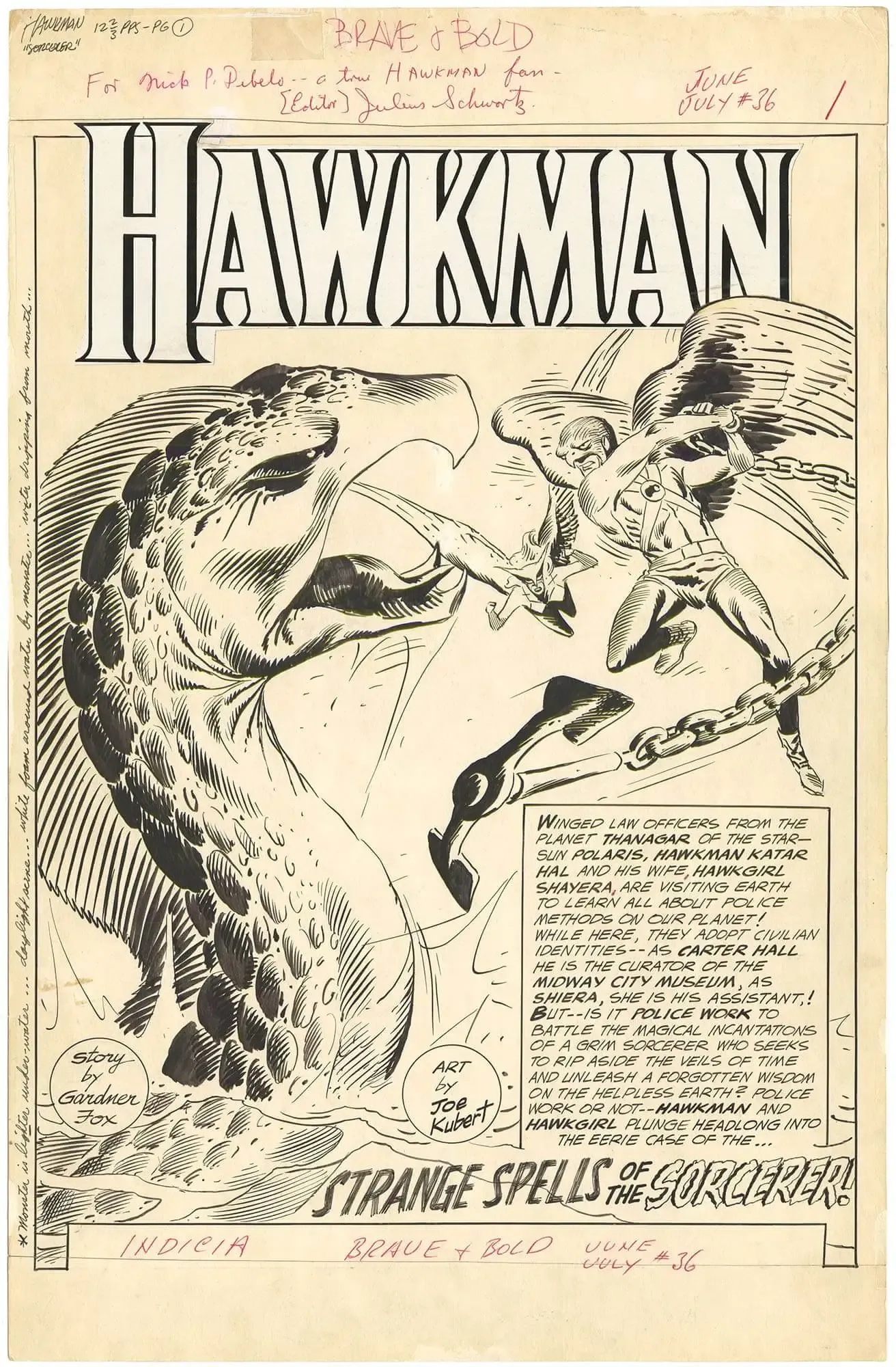 Brave and the Bold #36 p1 (Large Art - Splash)