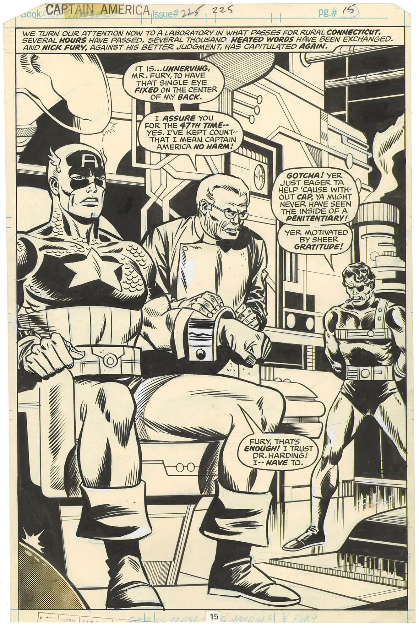 Captain America #225 p15 (Splash)