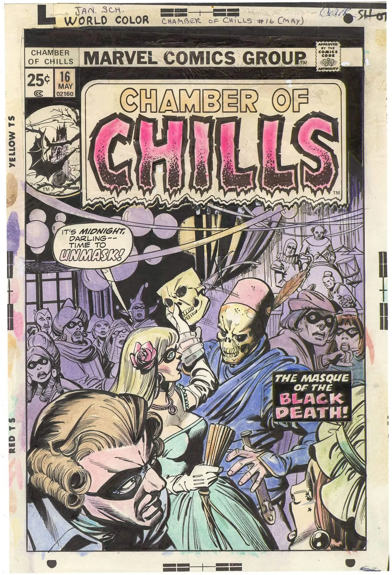 Chamber Of Chills #16 Cover Comic Art