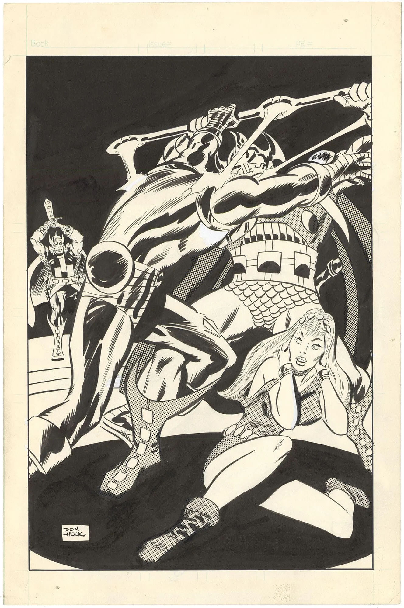Comic Reader #201 Back Cover (Very Reasonable) Comic Art
