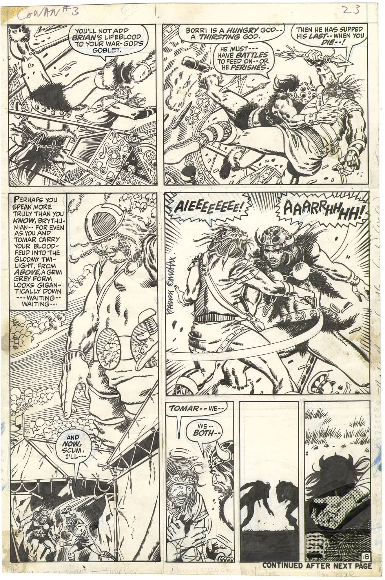 Conan the Barbarian #3 p18 (Signed)