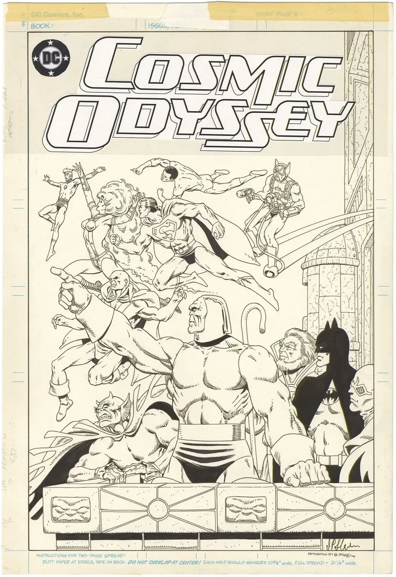 Cosmic Odyssey Unused Cover (Signed) #1 Cover