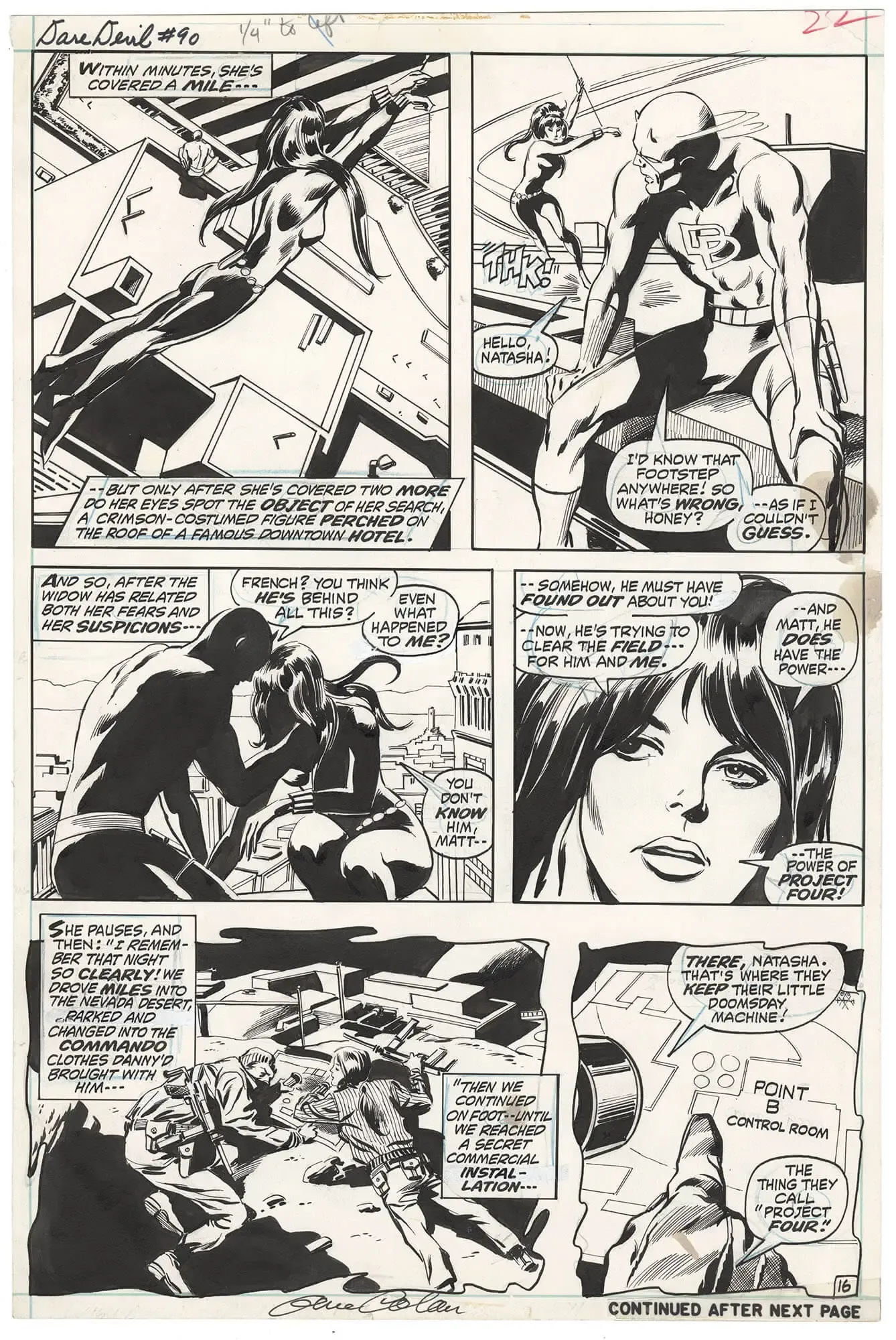 Daredevil #90 p16 (Black Widow Magic!)
