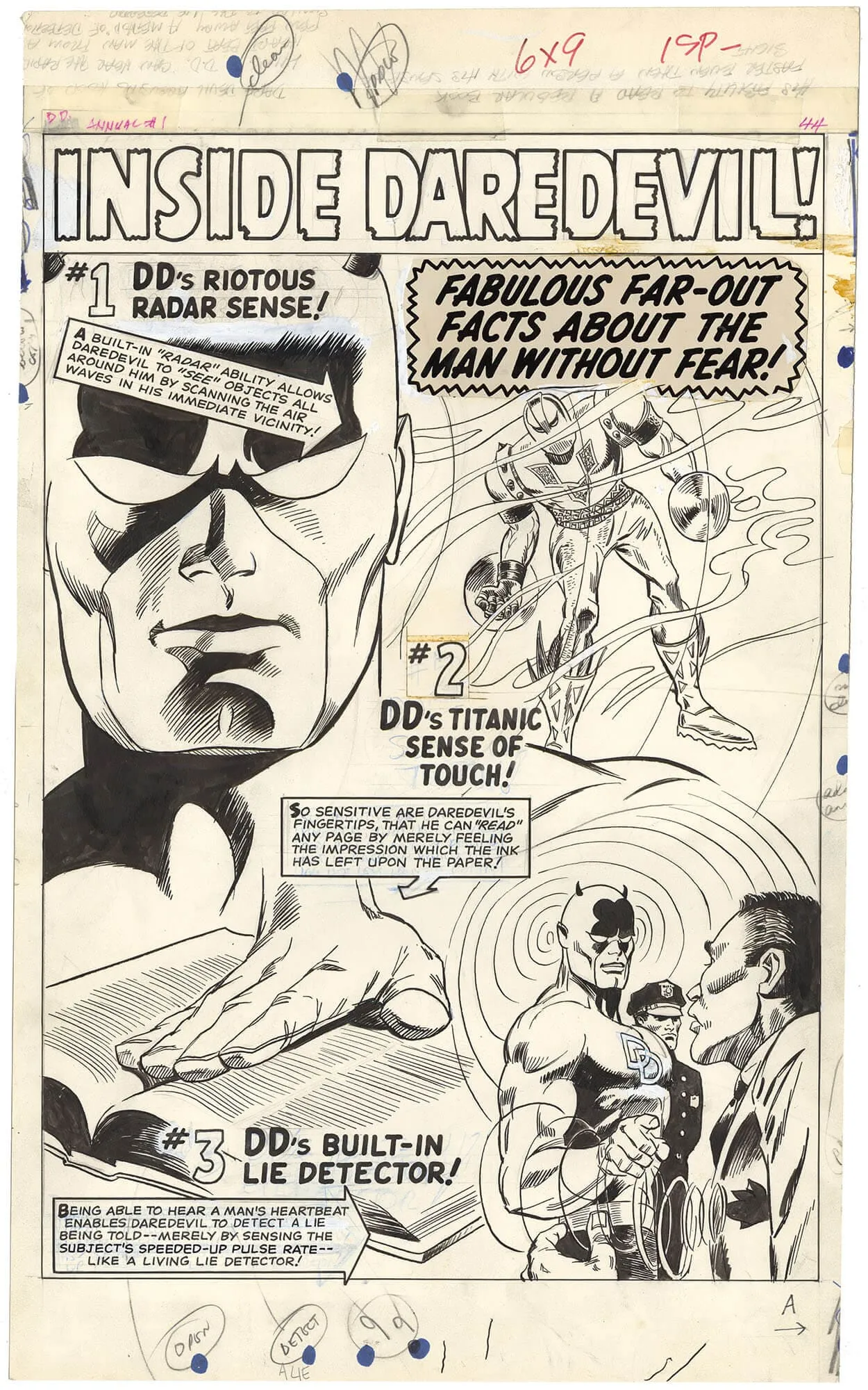 Daredevil Annual #1 P44 (Splash)(Large Art) Comic Art