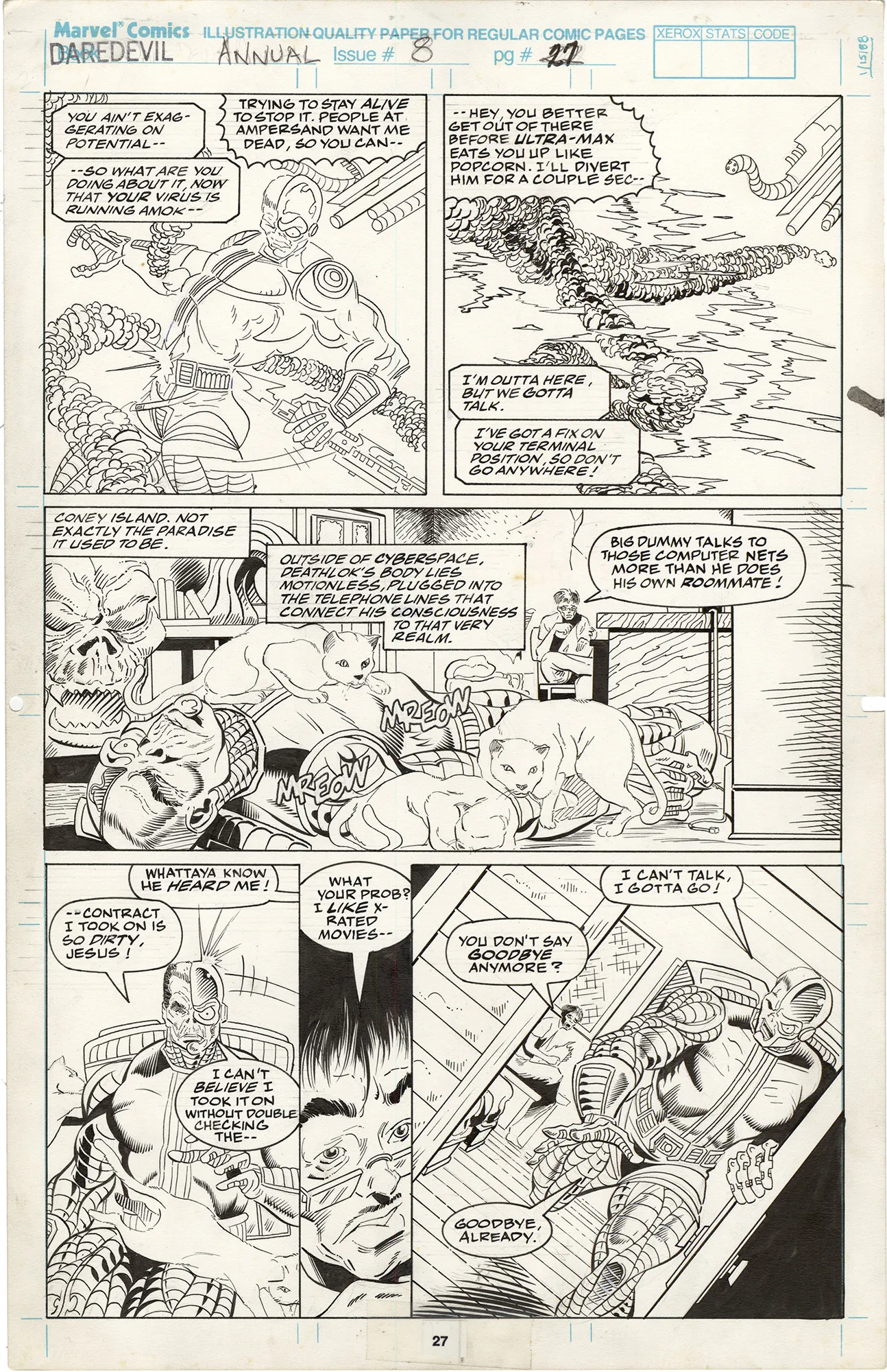 Daredevil Annual #8 P27 Comic Art