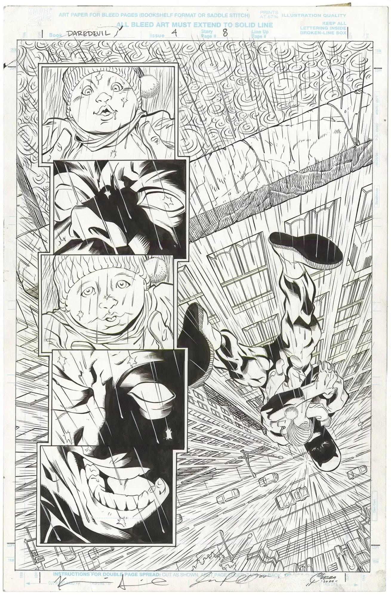 Daredevil #4 p8 (Splash) (Signed)