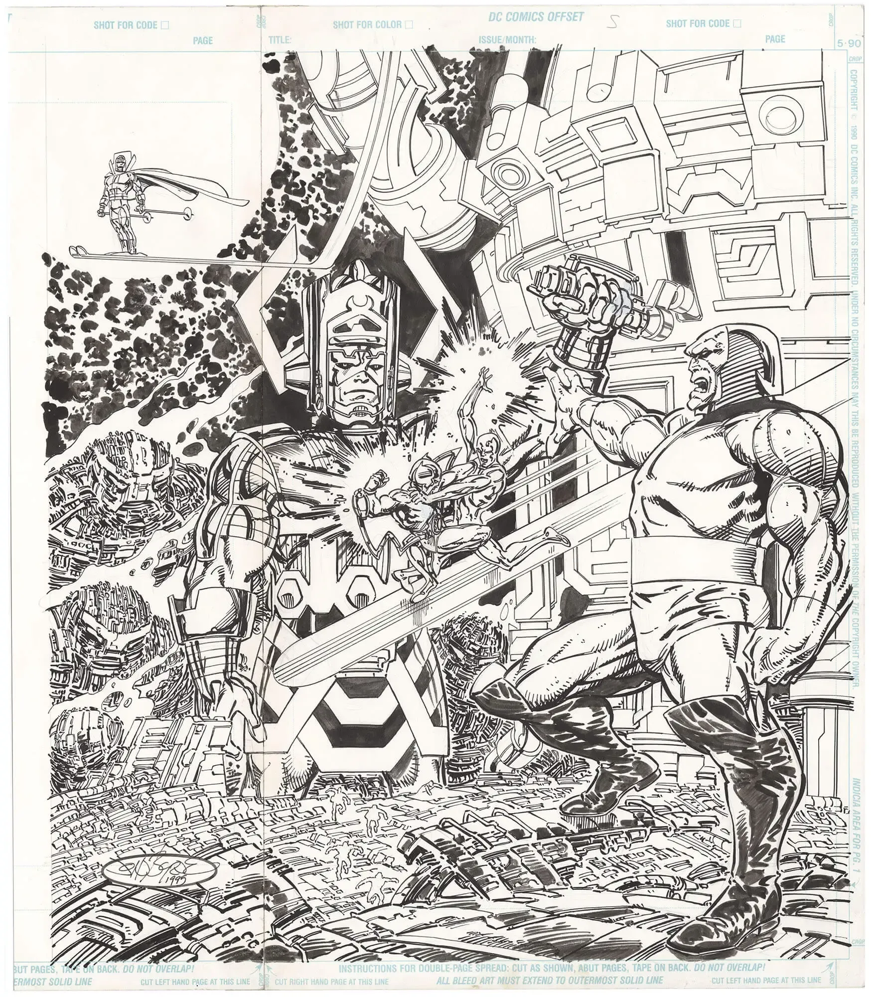 Darkseid vs Galactus: The Hunger Cover (Oversized)