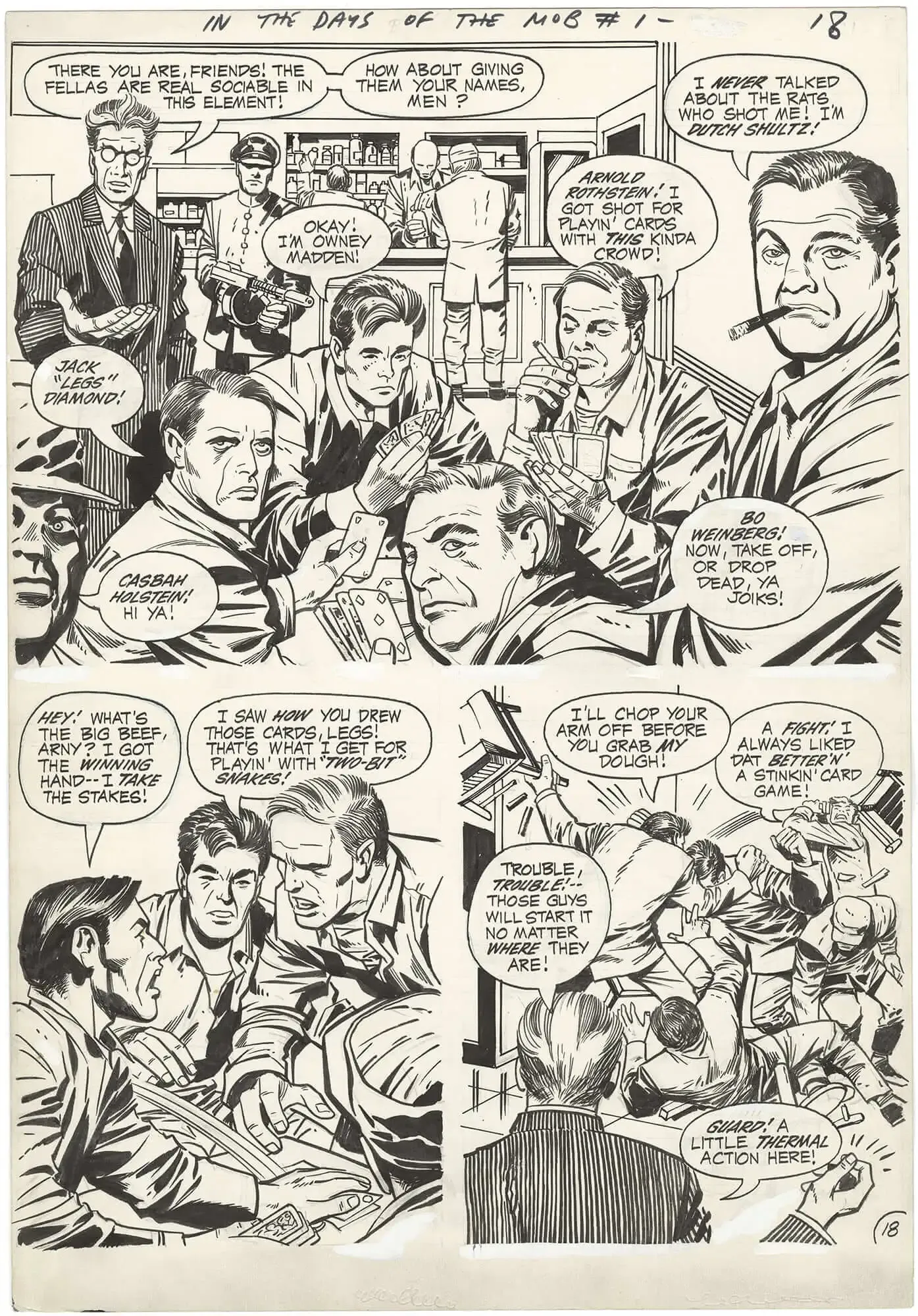 In the Days of the Mob #1 p18 (Half Splash)