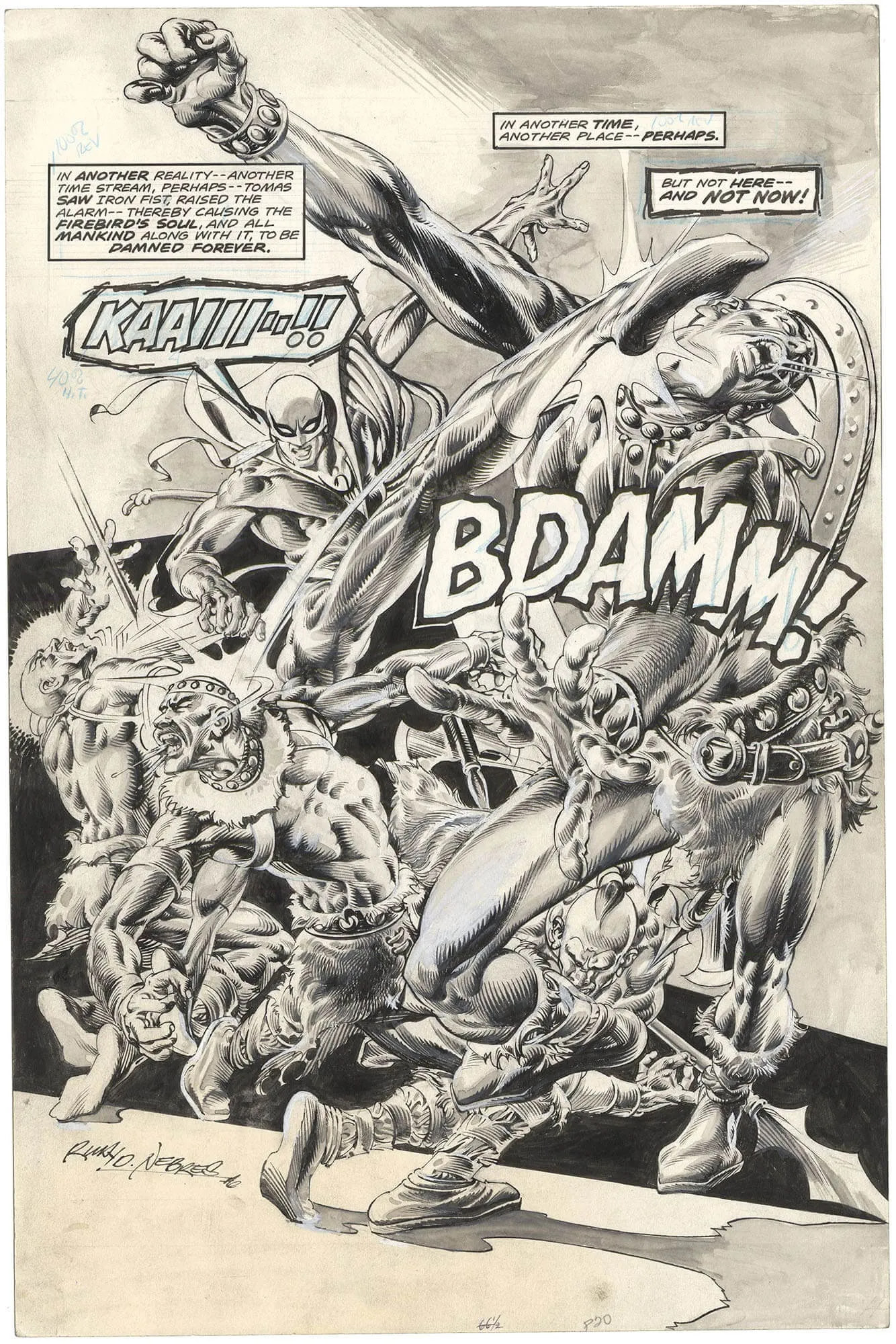 Deadly Hands Of Kung-Fu #22 P20 (Signed) Comic Art