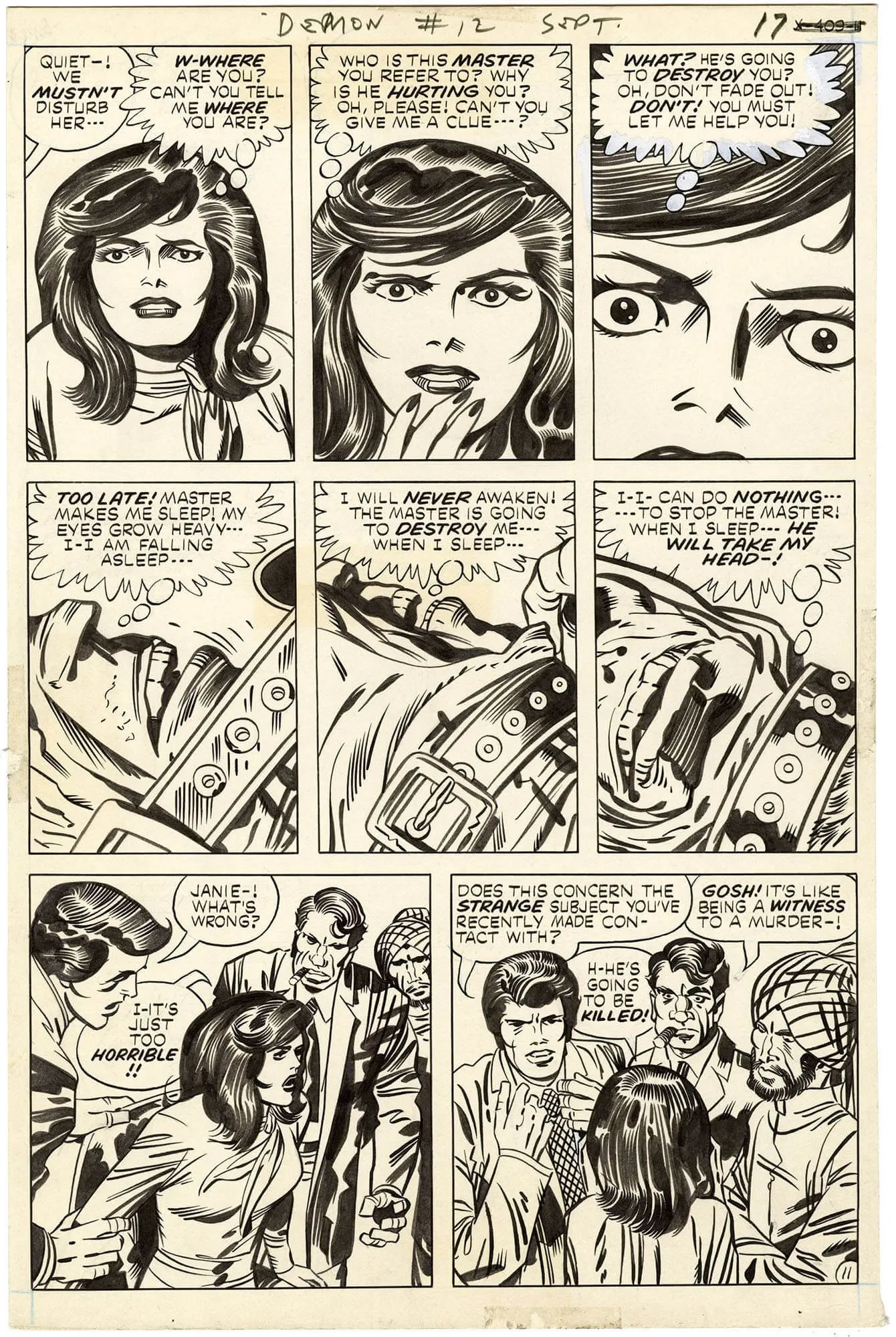 Demon #12 P11 Comic Art