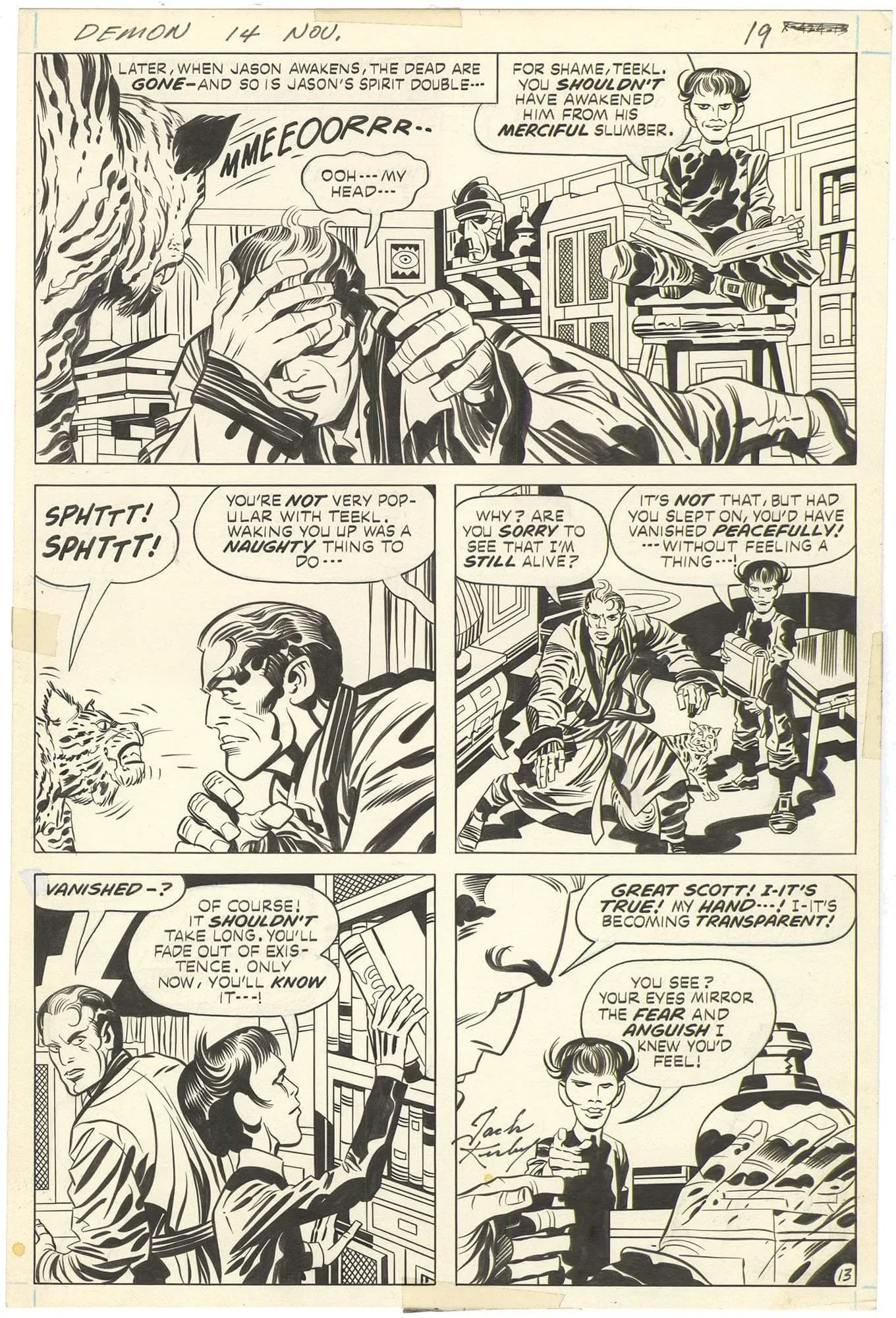 Demon #14 P13 (Signed) Comic Art