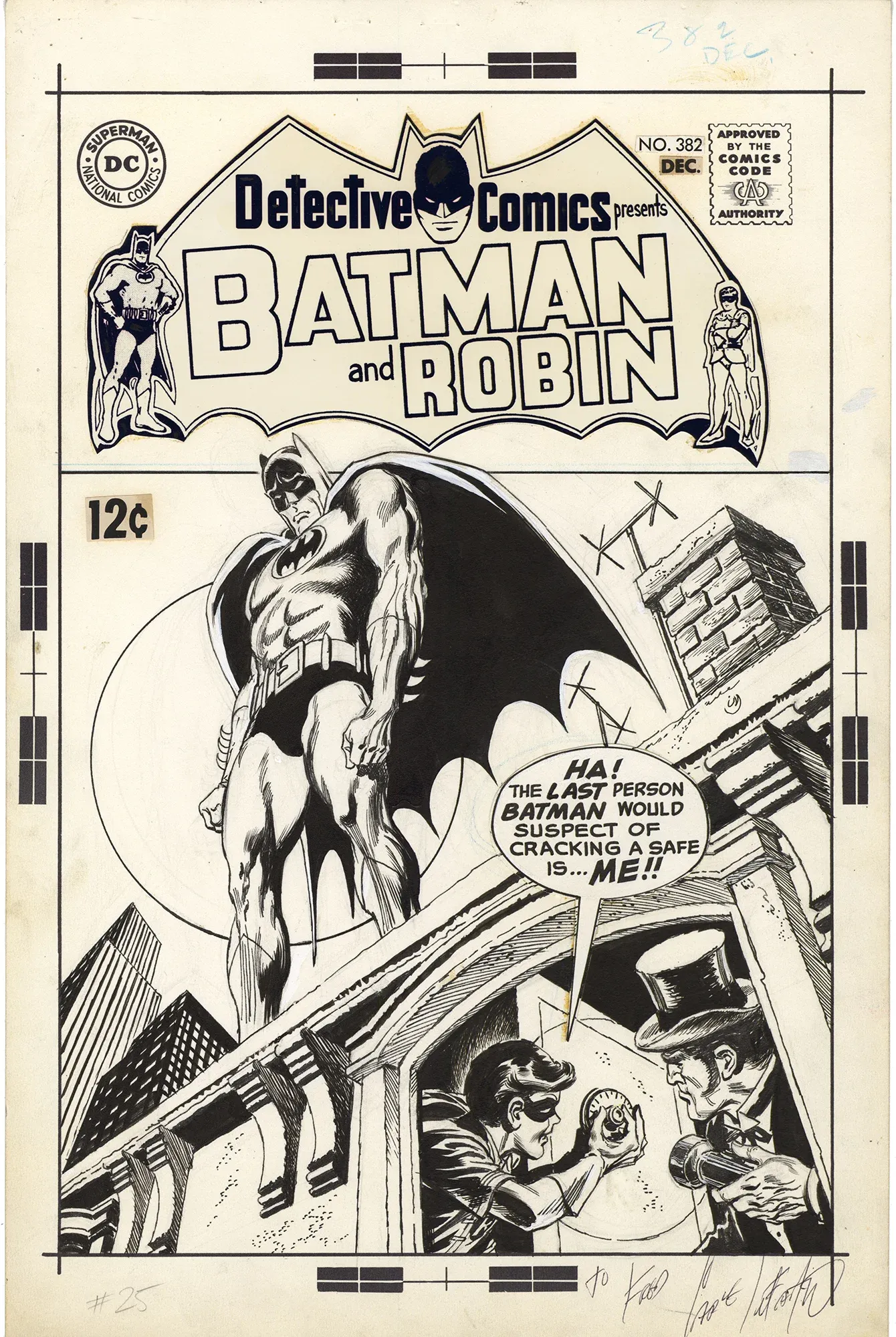 Detective Comics #382 Cover (Signed)