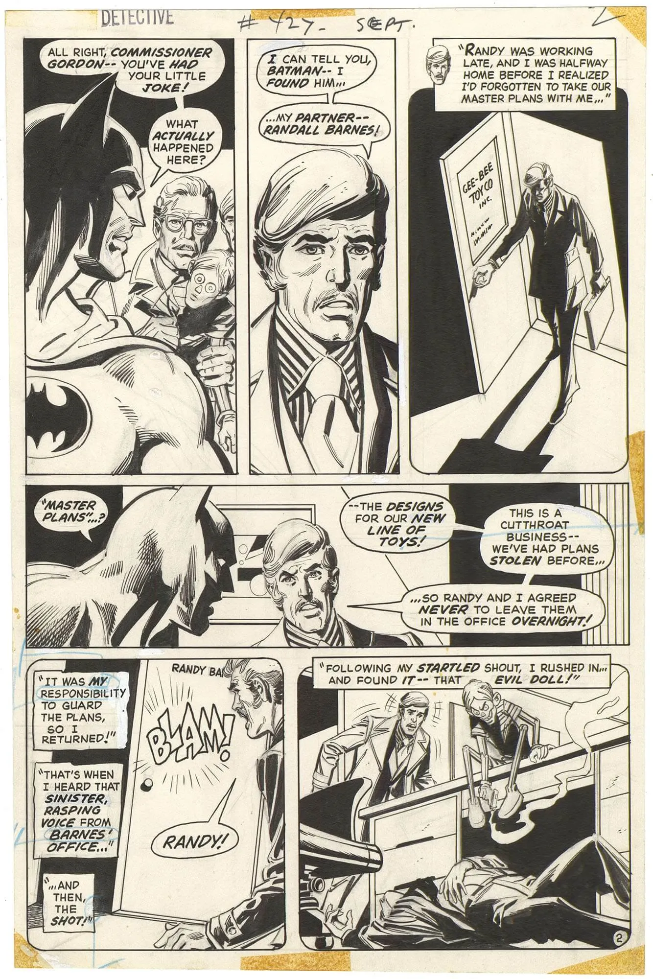 Detective Comics #427 P2 Comic Art