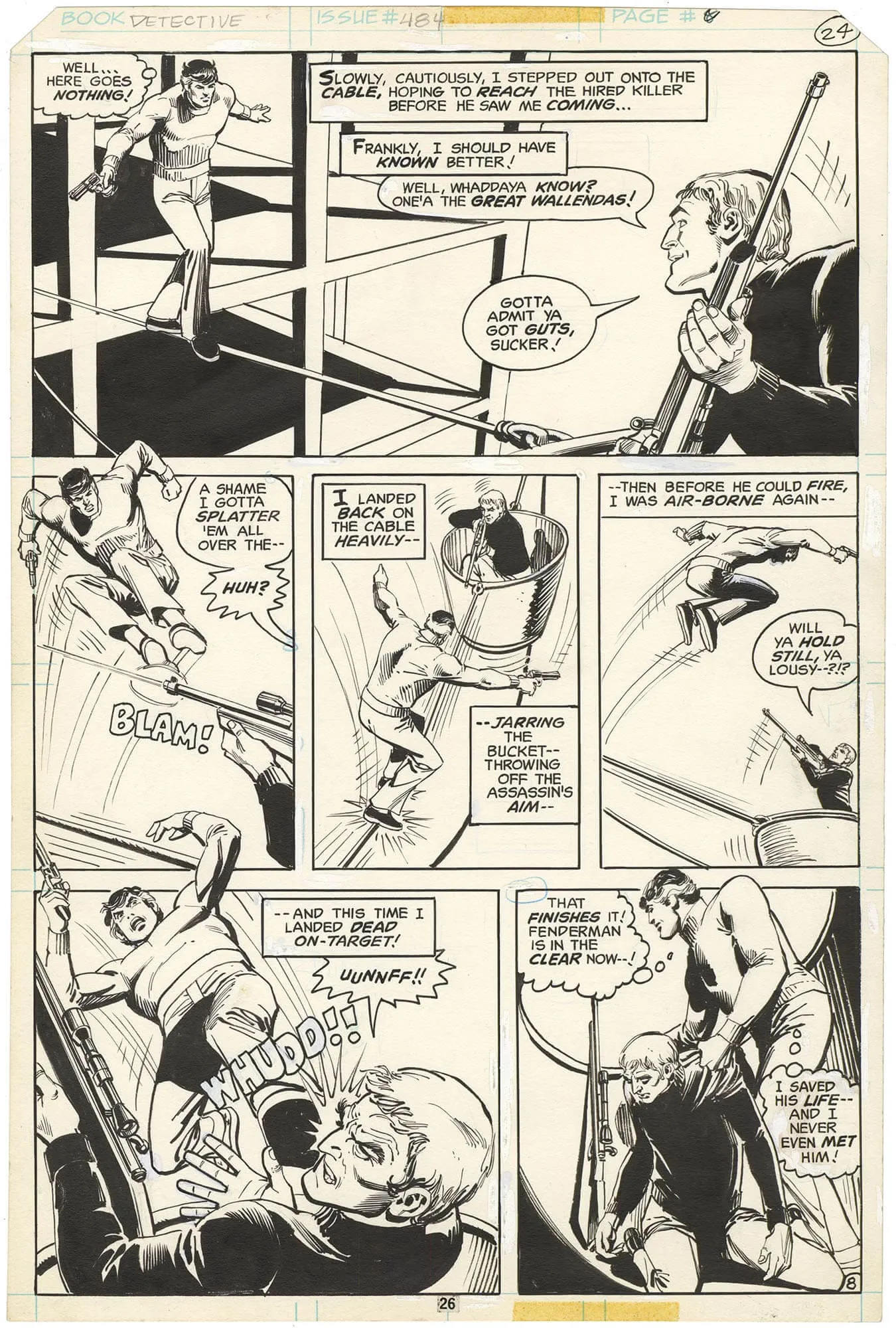 Detective Comics #484 P8 Comic Art