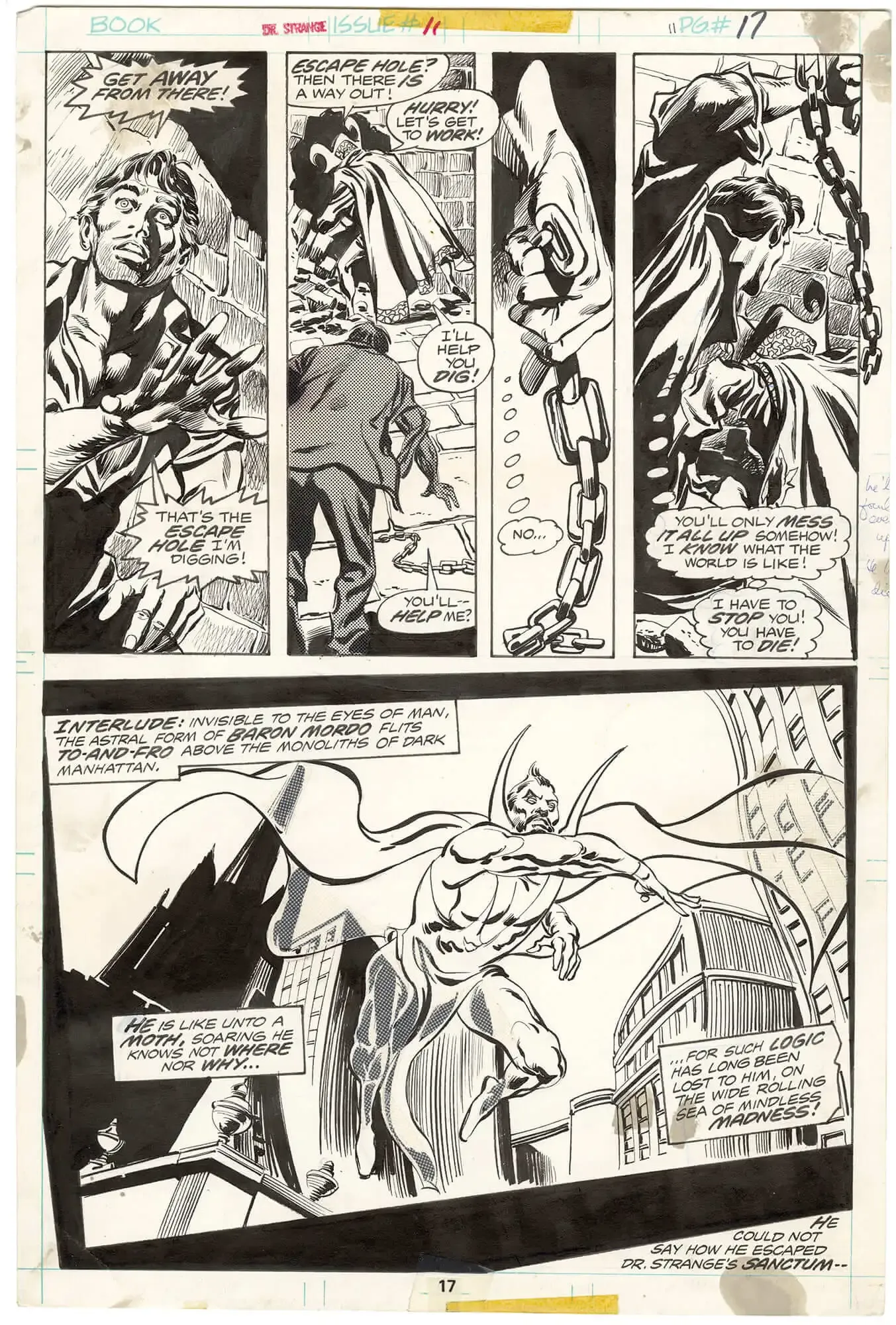 Doctor Strange #11 p17 (½ Splash)