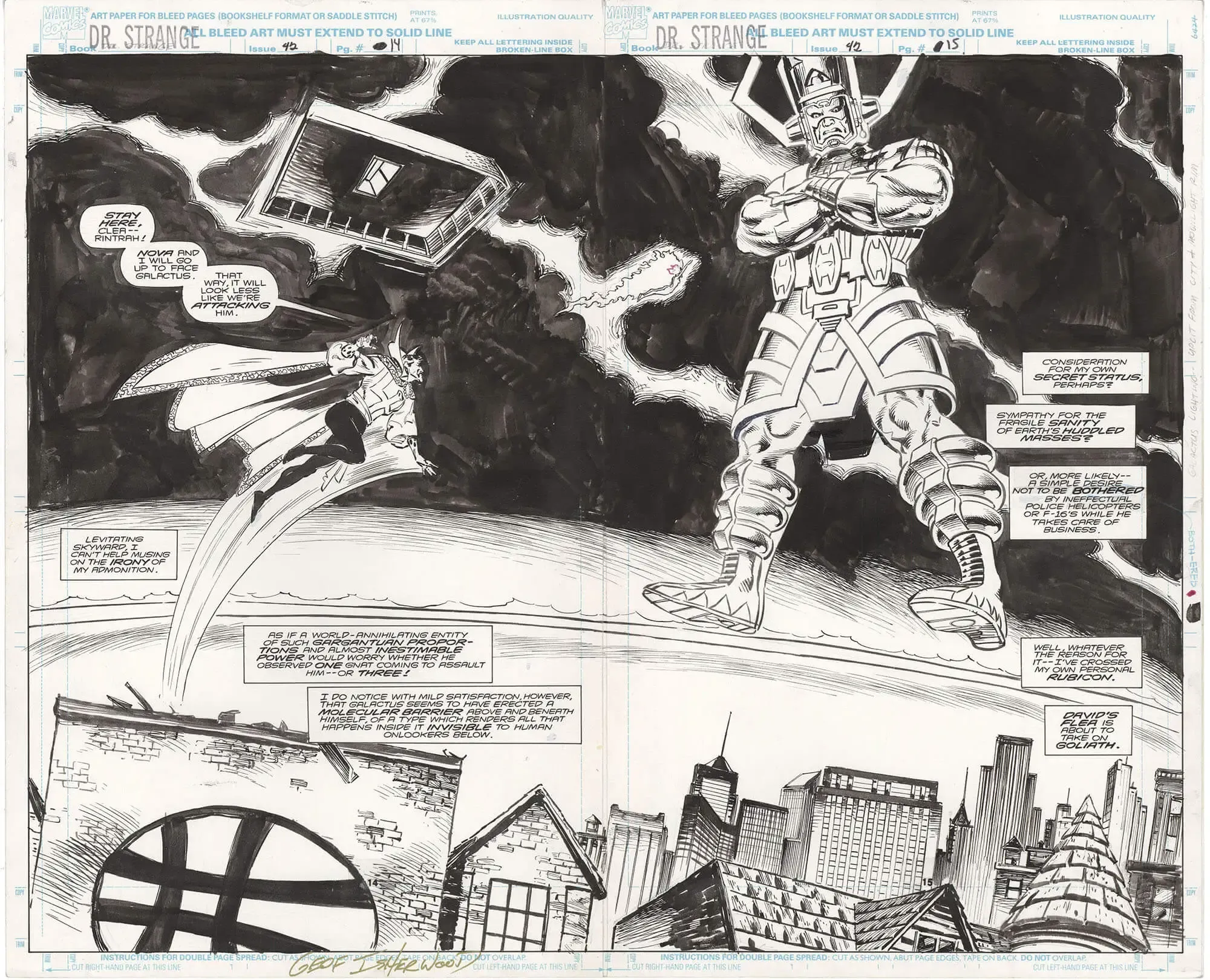 Doctor Strange #42 p14+15 (Double Spread)