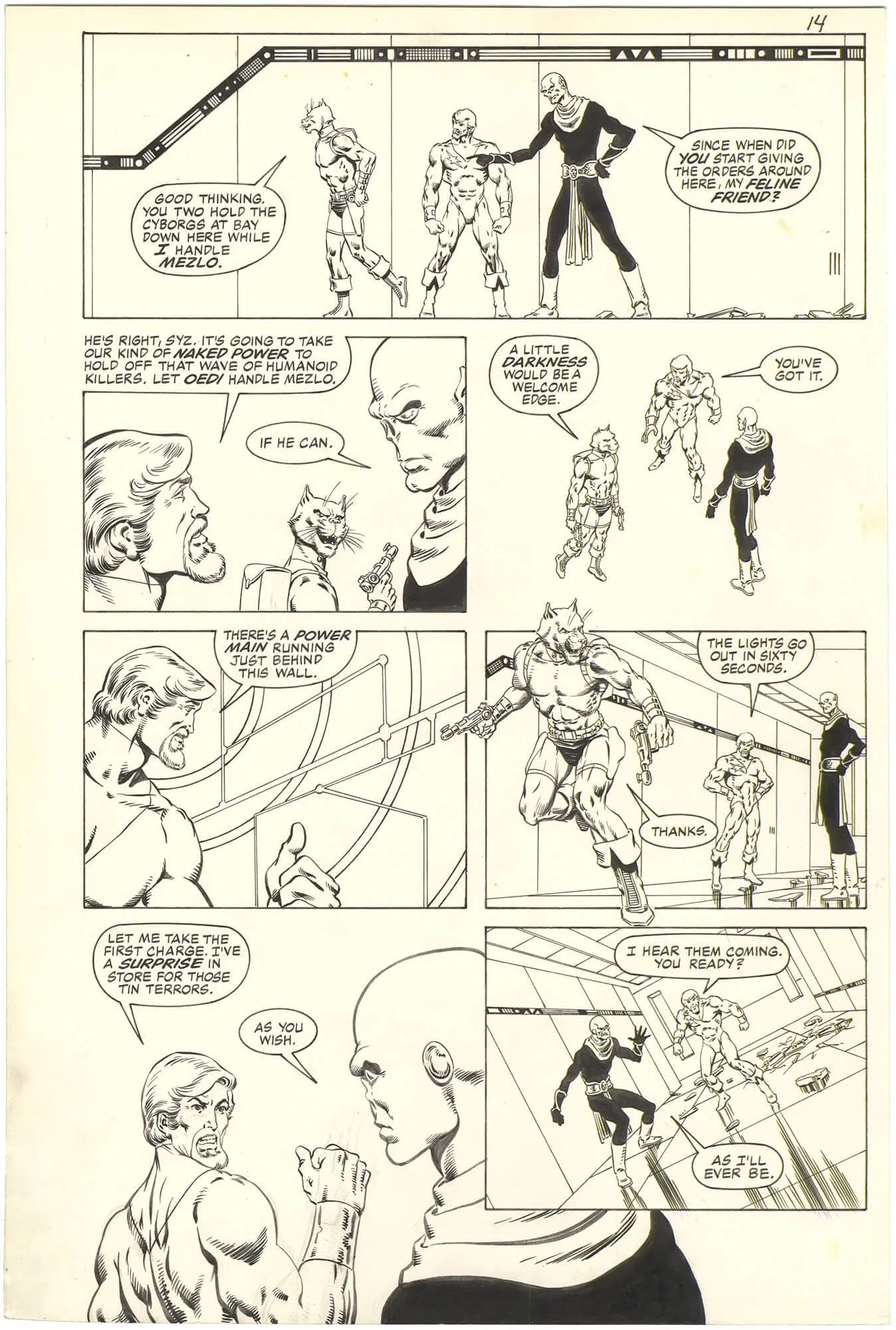 Dreadstar #20 P14 Comic Art