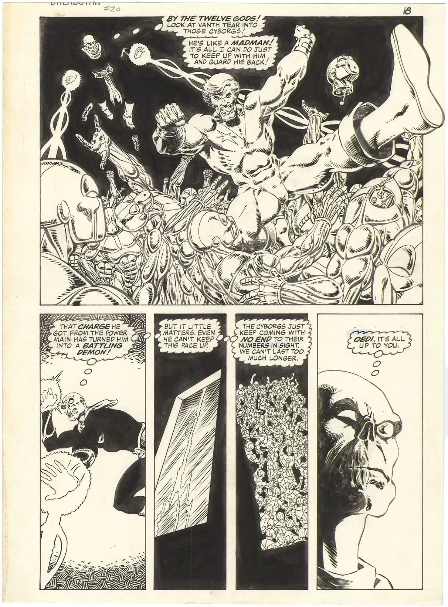 Dreadstar #20 P18 (Half Splash) Comic Art
