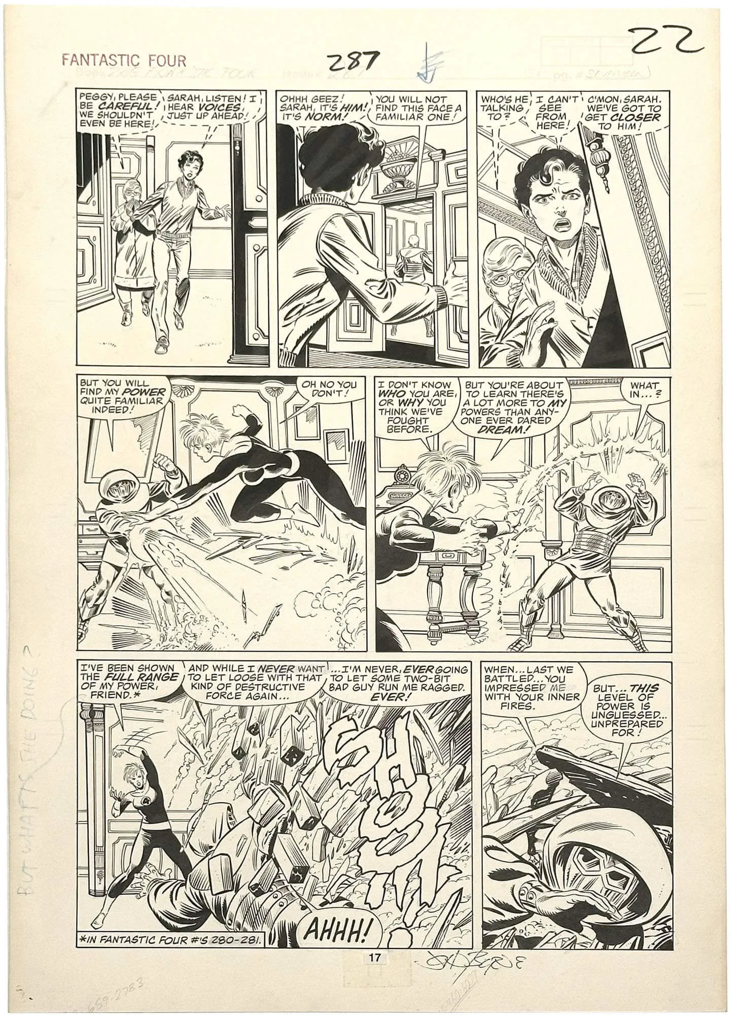 John Byrne | Fantastic Four #287 p17 (Dr. Doom)(Large Art) | Nostalgic Investments