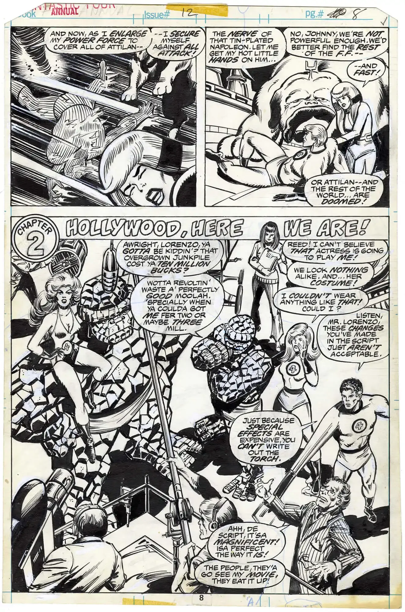 Fantastic Four Annual #12 p8 (⅔ Splash)