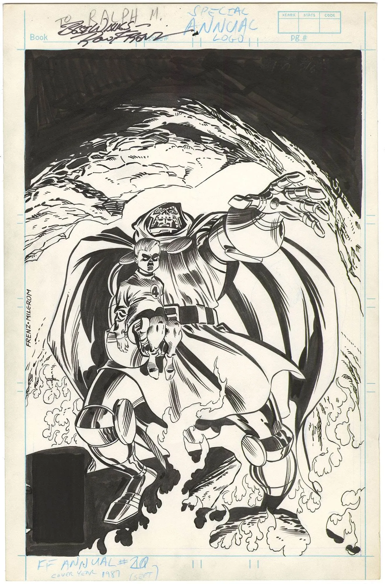 Fantastic Four Annual #20 Cover (Signed) Comic Art