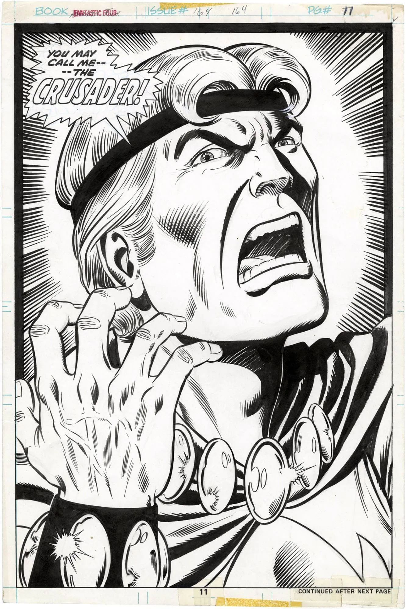 Fantastic Four #164 P11 (Splash) Comic Art