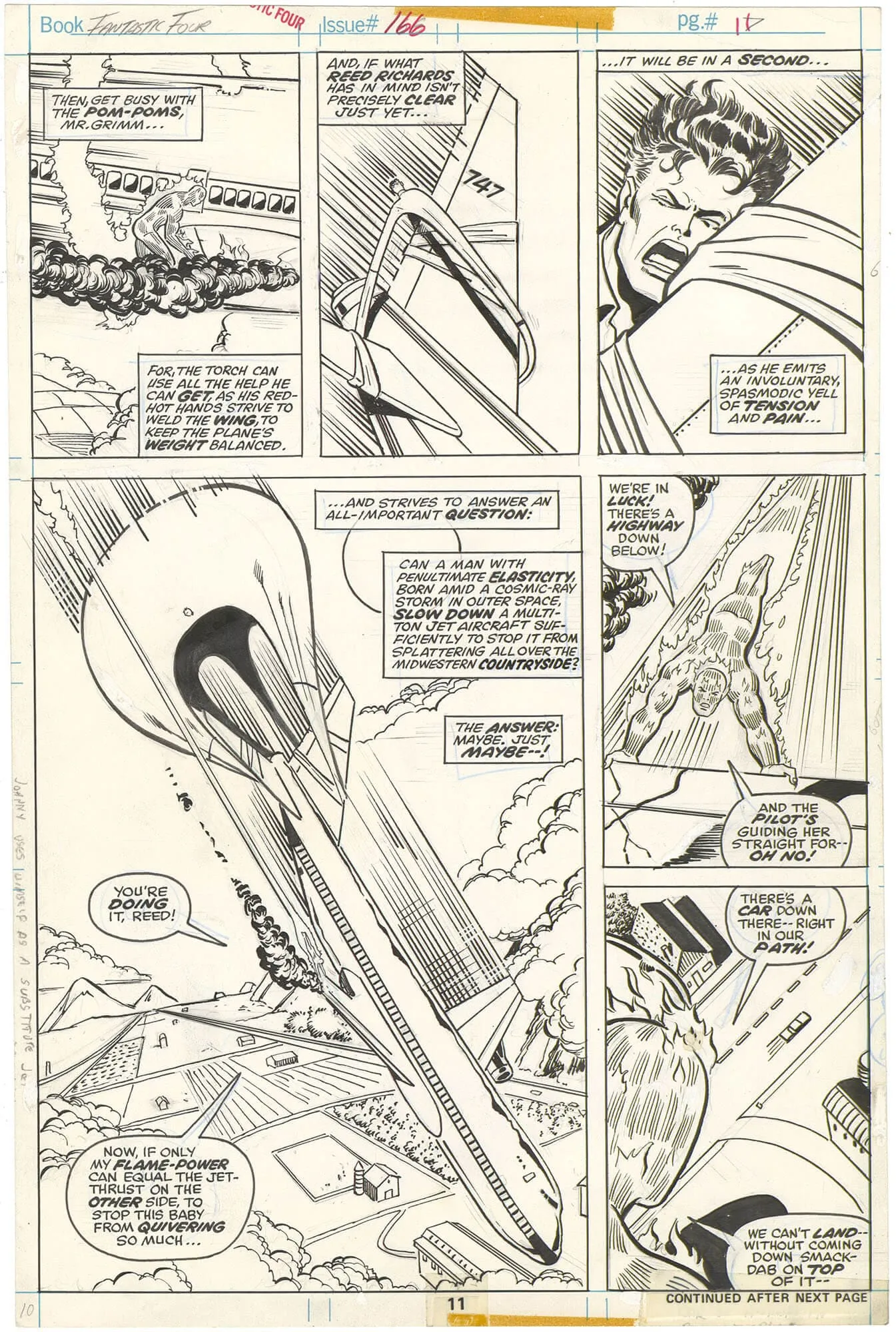 Fantastic Four #166 P11 Comic Art