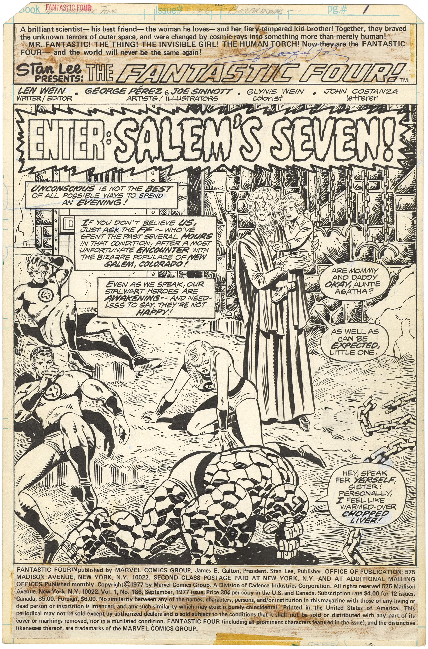 Fantastic Four #186 p1