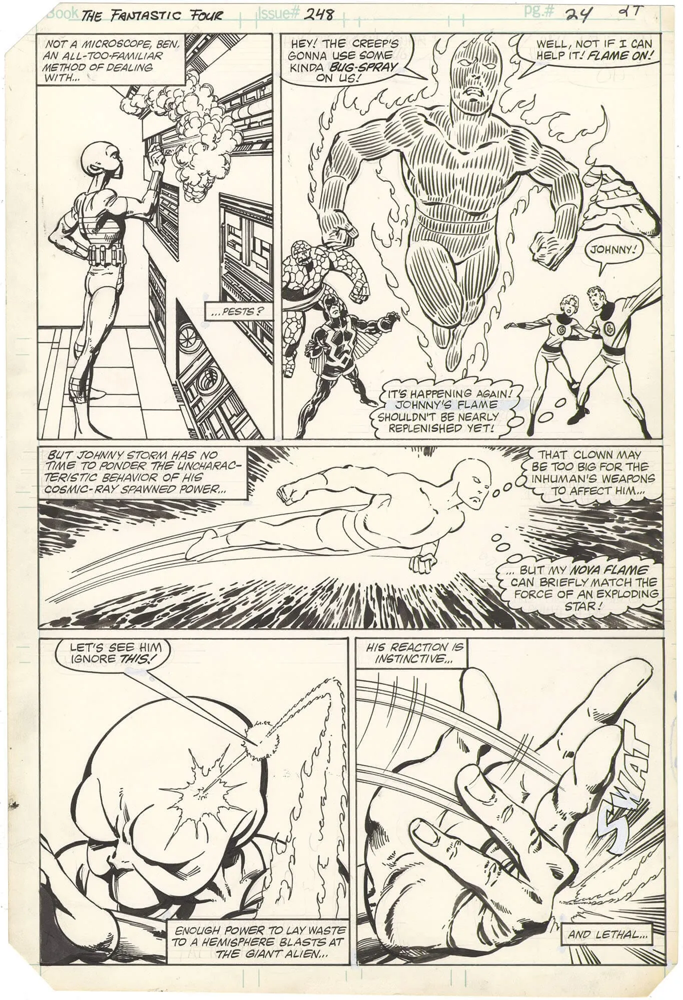 Fantastic Four #248 P24 Comic Art