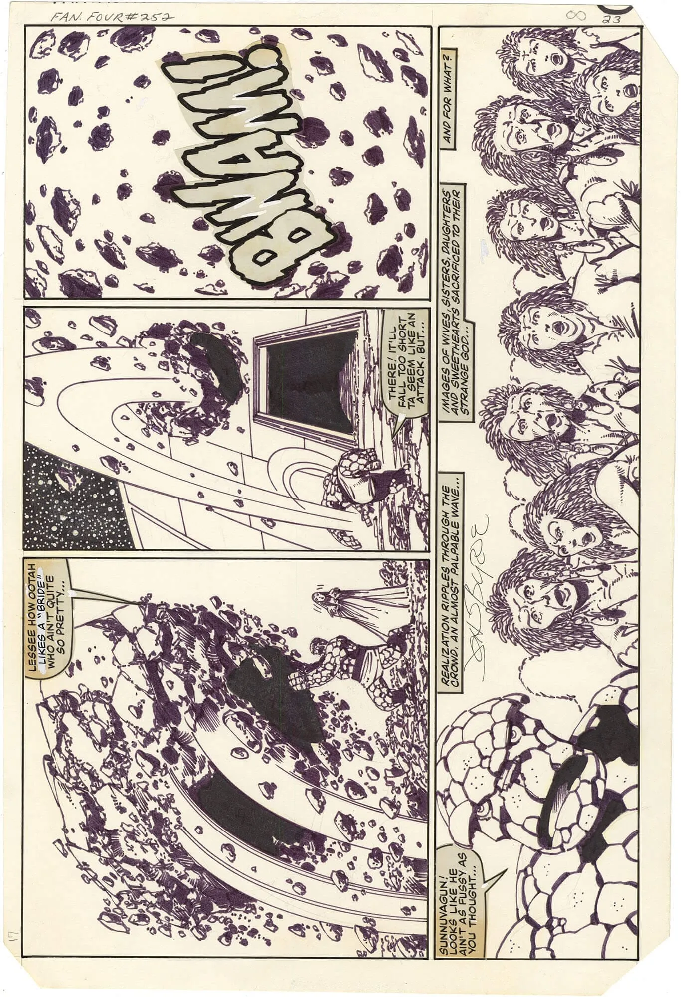 Fantastic Four #252 P23 Comic Art