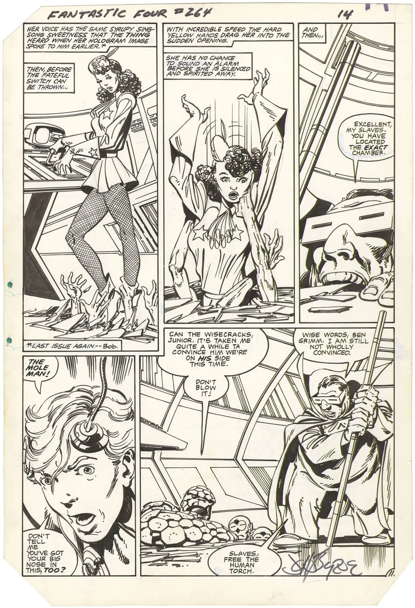 Fantastic Four #264 P11 (Signed) Comic Art