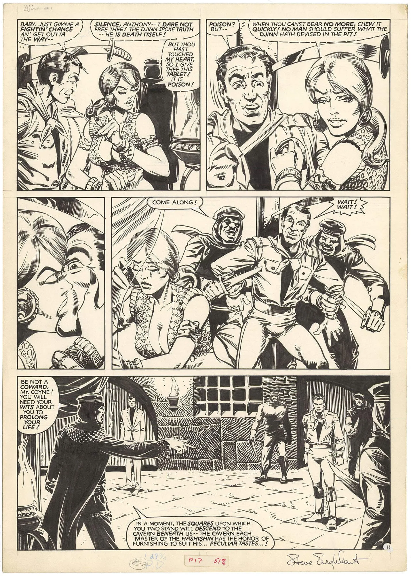 Fantasy Illustrated #1 P17 (Large Art) Comic Art