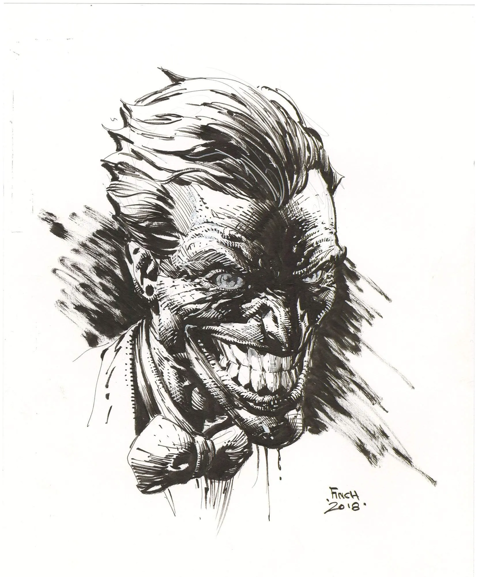 David Finch: Joker Illustration (Signed)