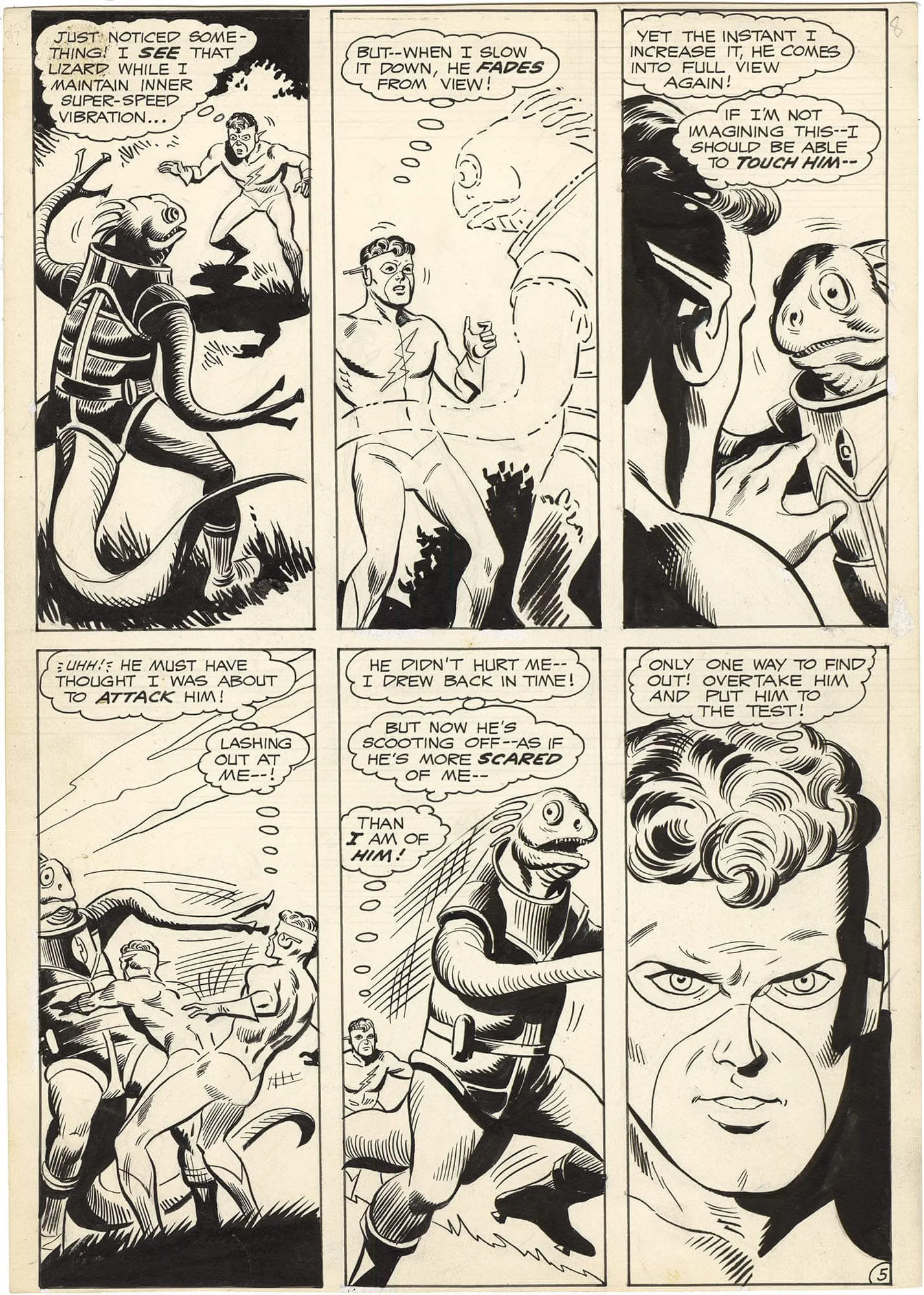 Flash #189 P5 (Kid Flash) Comic Art