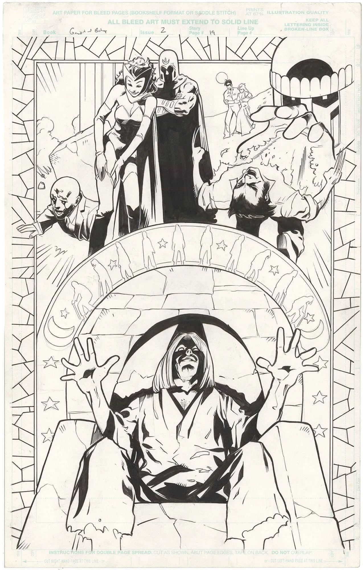 Gambit & Bishop #2 P19 (Splash) Comic Art