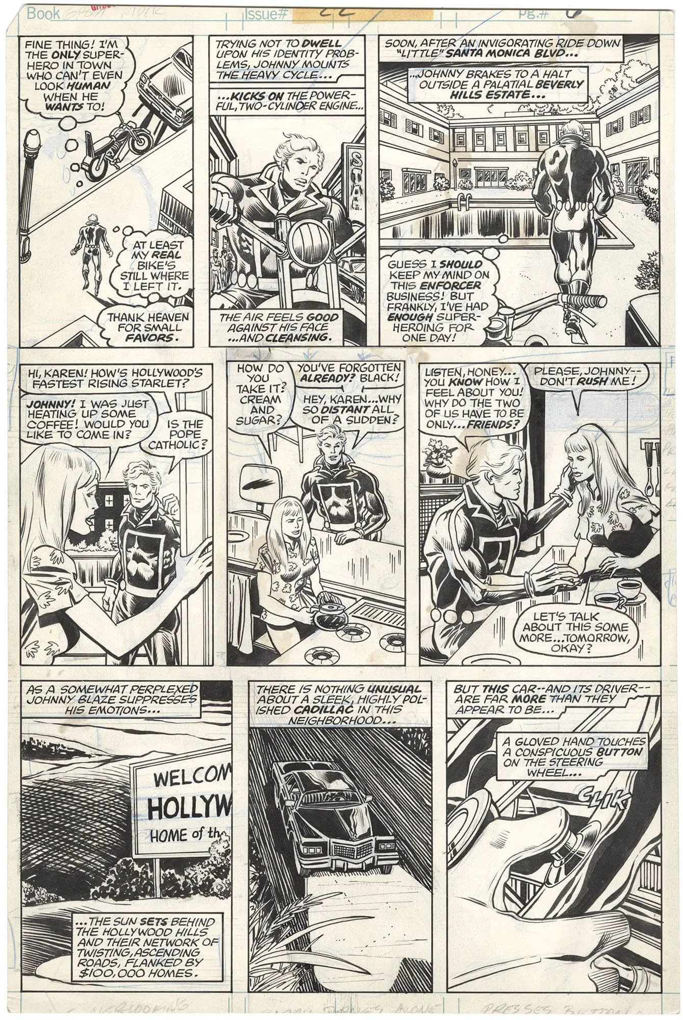 Ghost Rider #22 P6 Comic Art