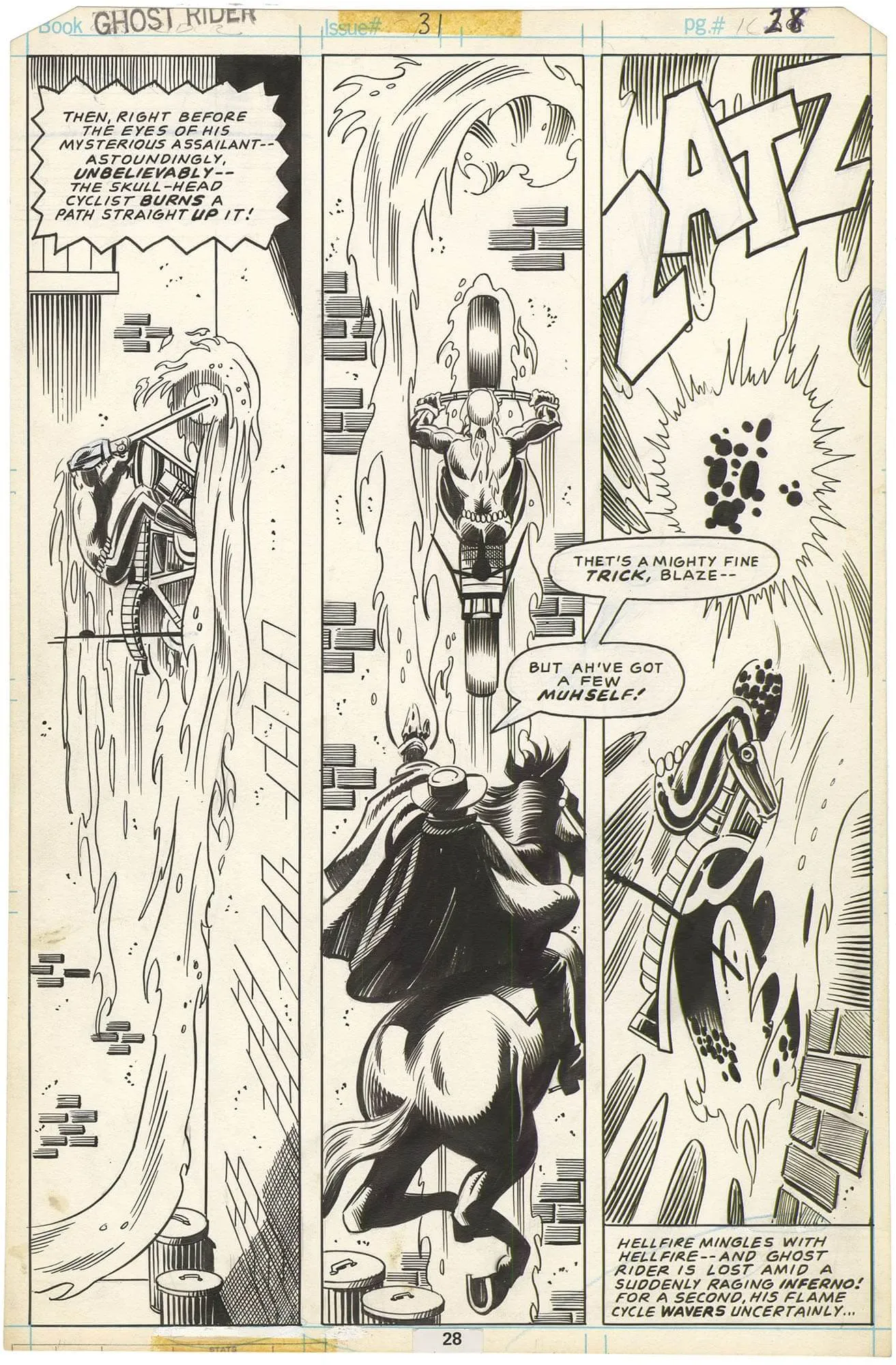 Ghost Rider #31 P28 Comic Art