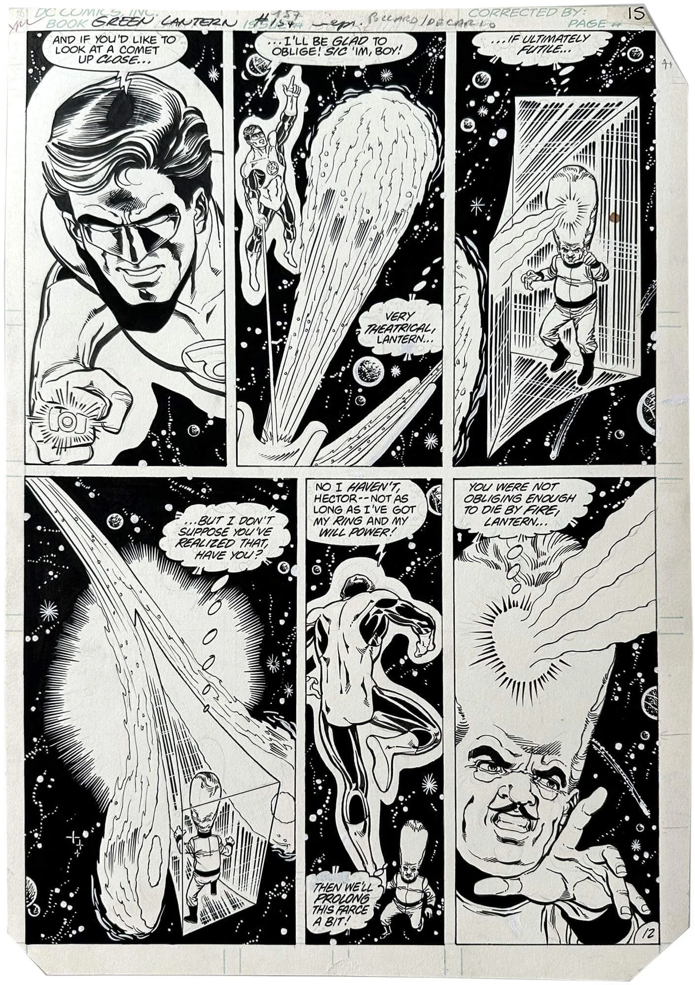 Green Lantern #157 P12 Comic Art
