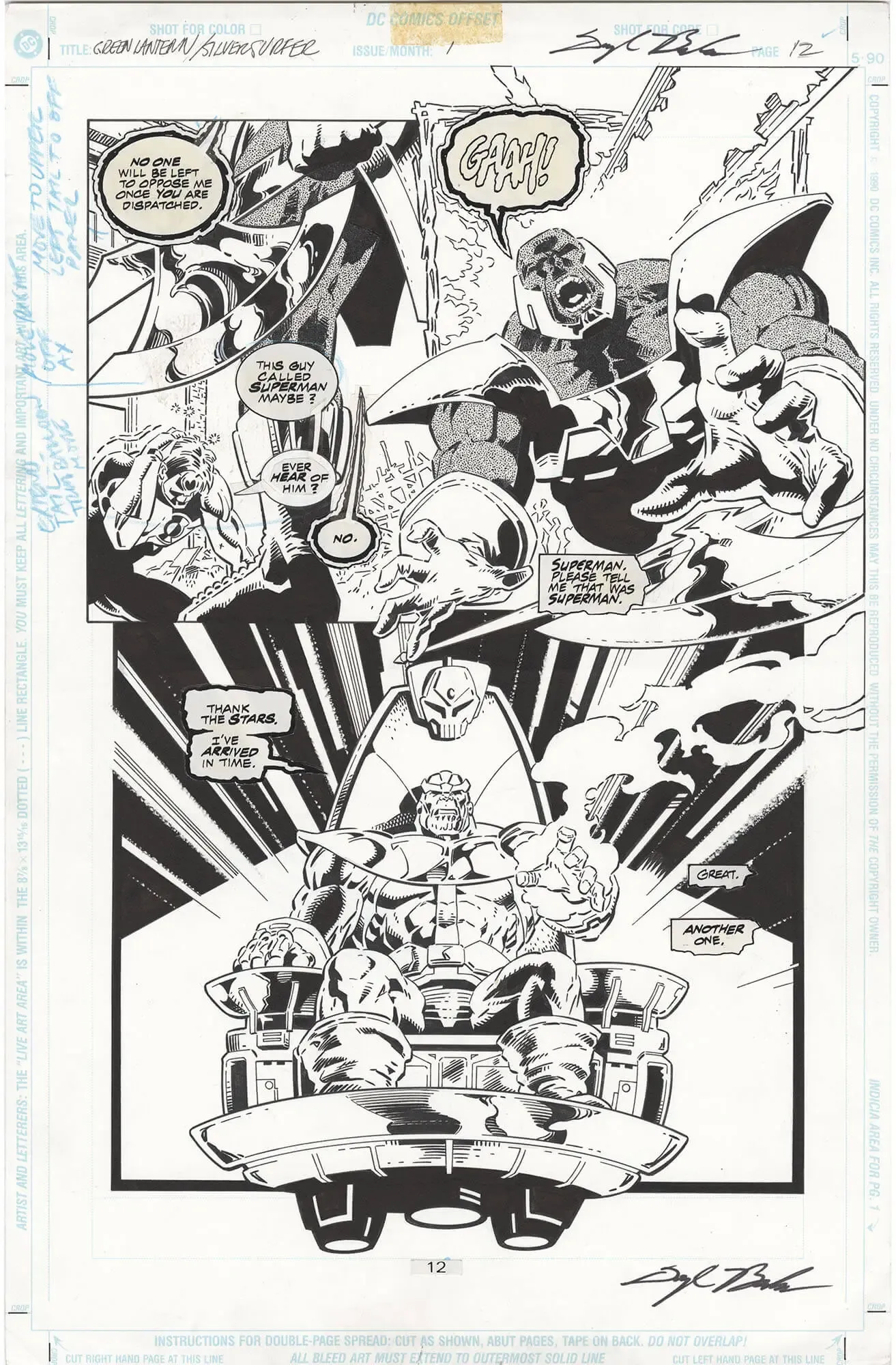 Green Lantern/Silver Surfer #1 p12 (Thanos)