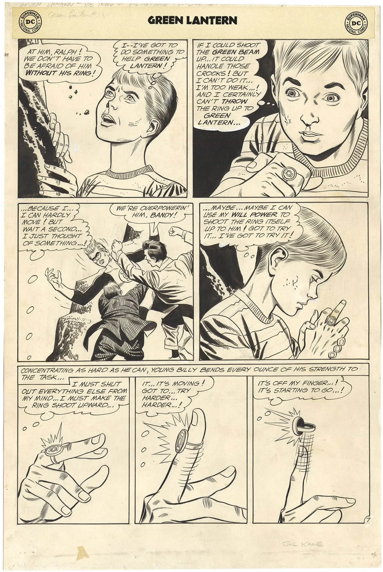 Green Lantern #11 P7 (Large Art) Comic Art